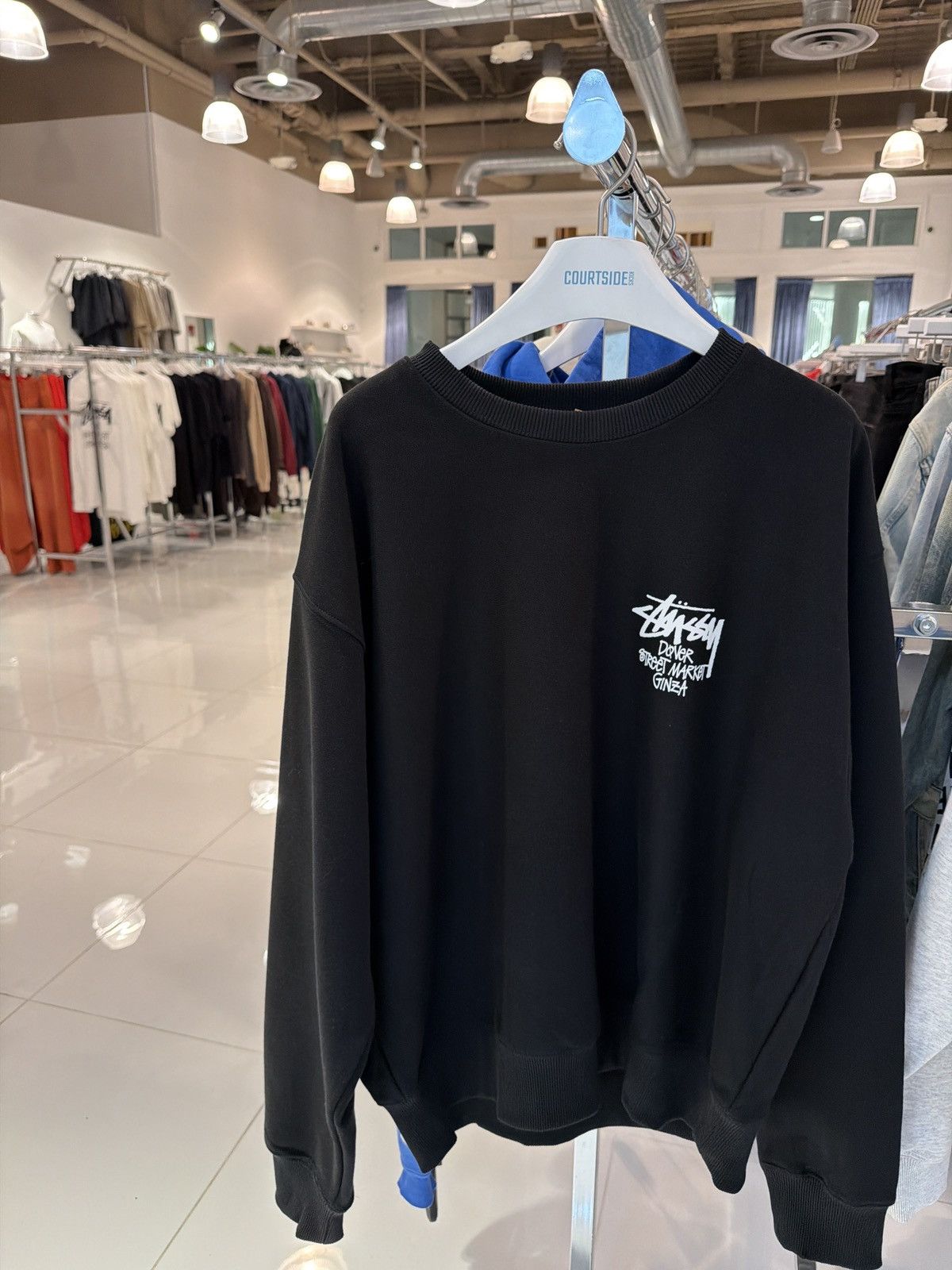 Dover Street Market × Stussy Stussy DSM Ginza Exclusive Black Crewneck Size US L / EU 52-54 / 3 - 2 Thumbnail