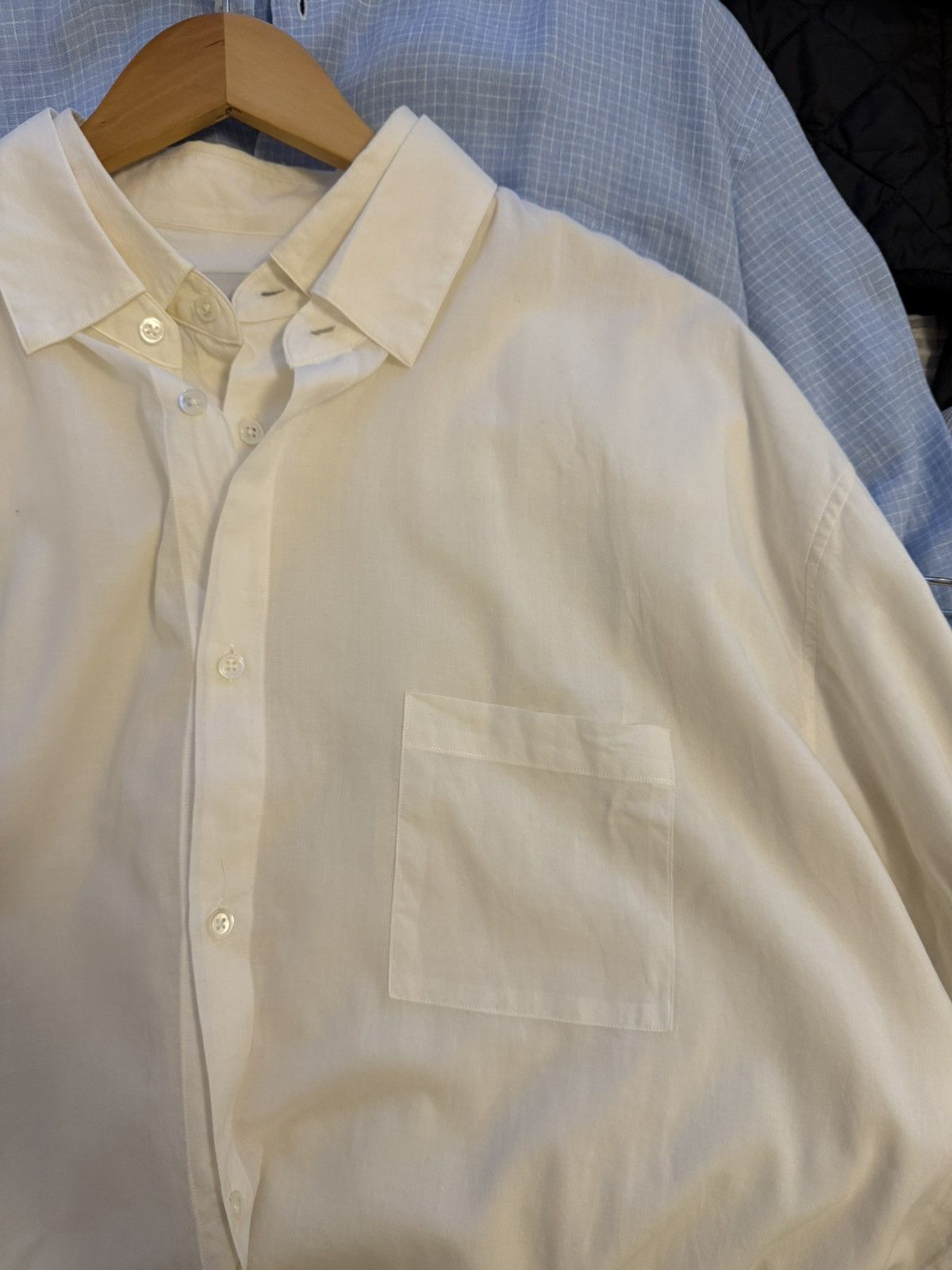 Stein SSStein double collar cuff silk cotton button up shirt Size US M / EU 48-50 / 2 - 6 Thumbnail