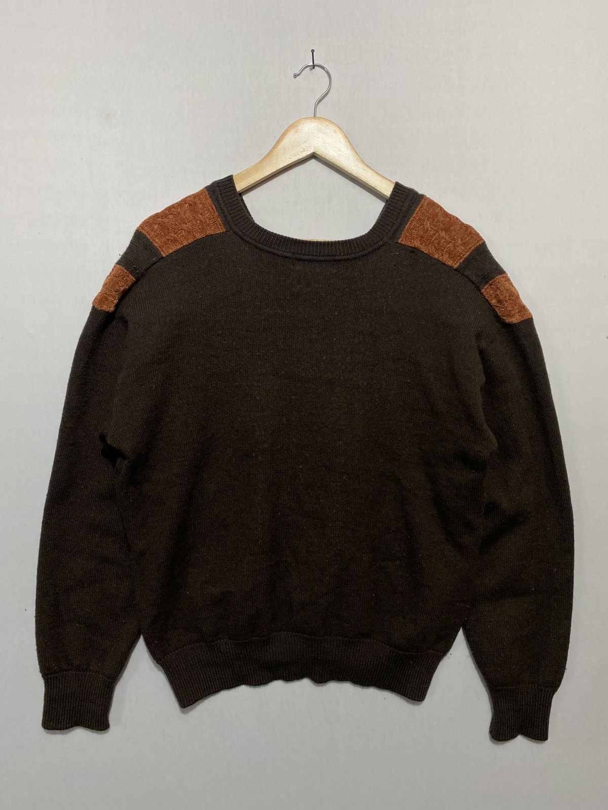 Vintage × Yves Saint Laurent Vintage brown Yves Saint Laurent YSL knitwear Size US L / EU 52-54 / 3 - 2 Thumbnail