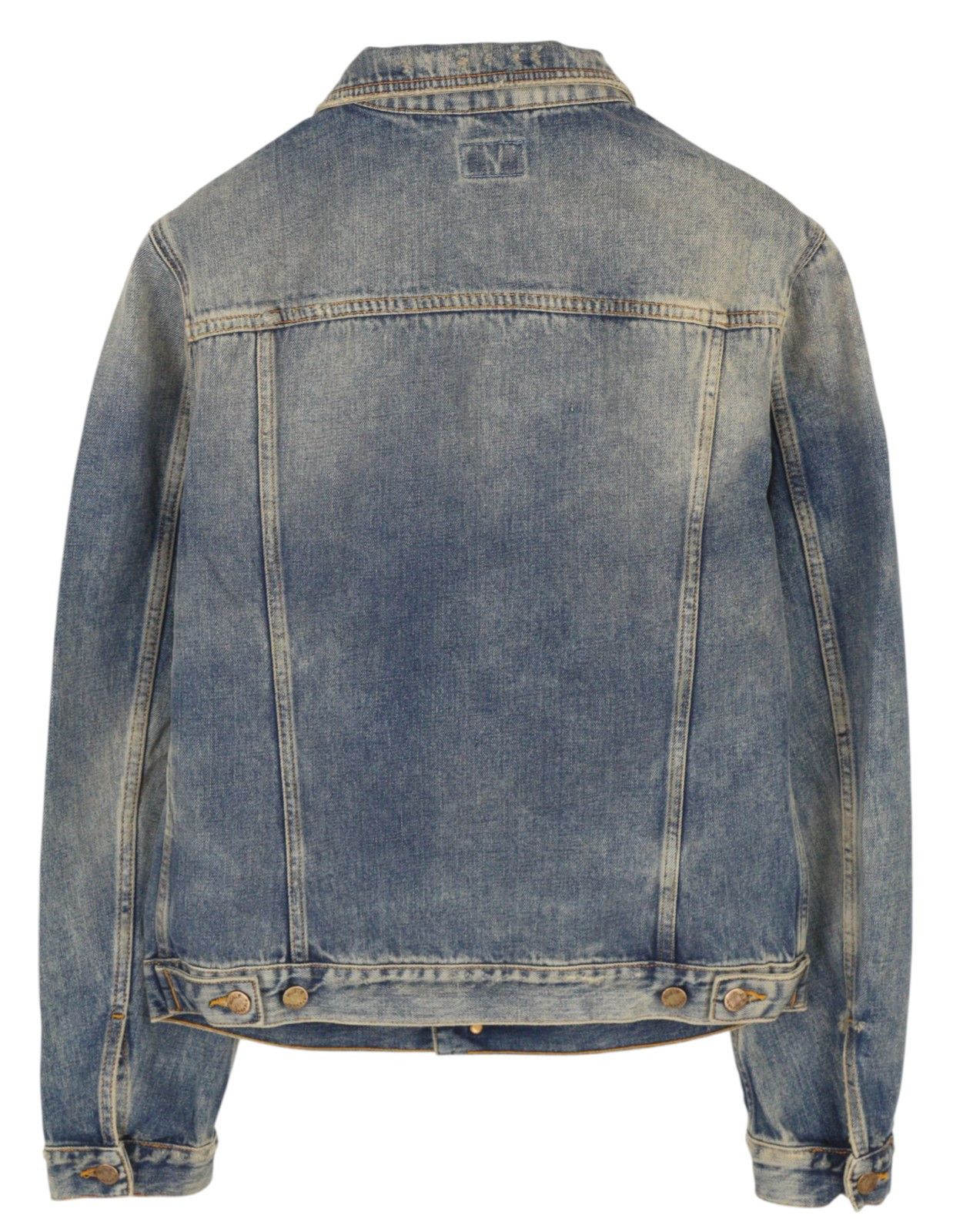 Nudie Jeans BILLY M Shimmering Indigo Button-Up Washed Distress 85896 Size US M / EU 48-50 / 2 - 2 Thumbnail