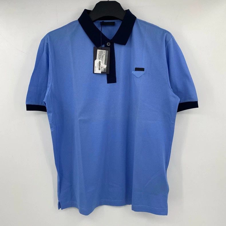 Prada Prada Size 3XL Chest triangle black patch short-sleeved POL Size US XXL / EU 58 / 5 - 1 Thumbnail