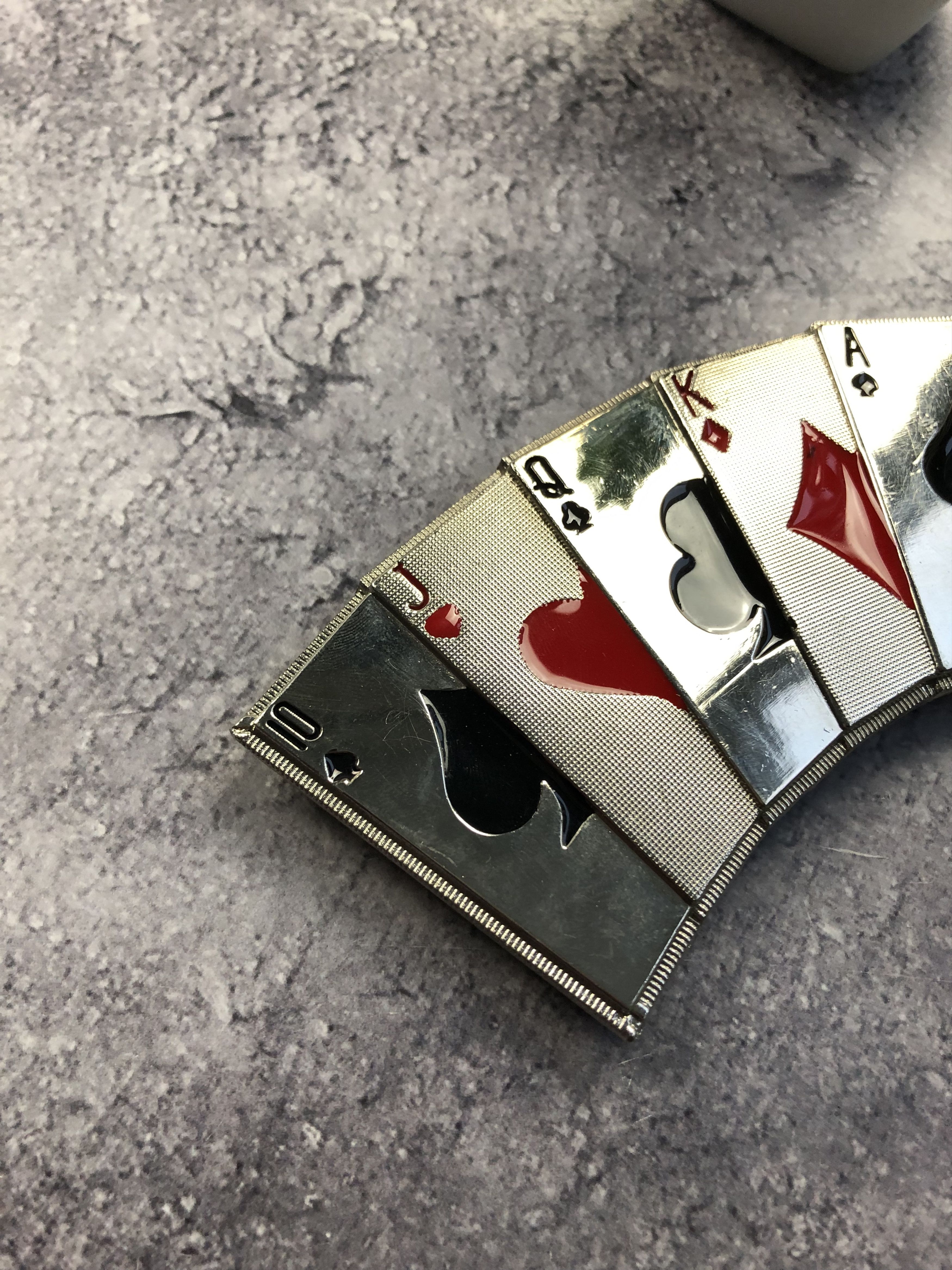 Other BELT BUCKLE In The Shape Of a Playing Card Deck Streetwear Size ONE SIZE - 5 Thumbnail