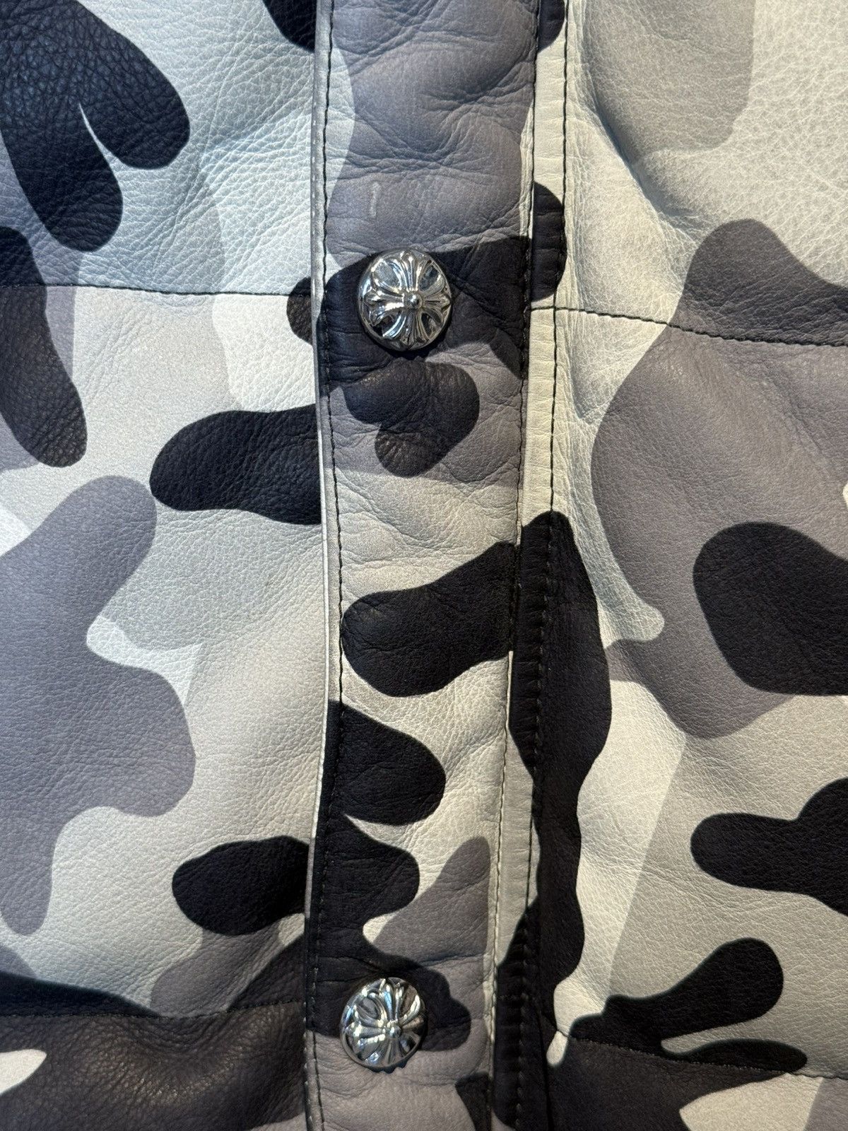 Chrome Hearts Chrome Hearts Snow Camo Leather Puffer Jacket Size US XXL / EU 58 / 5 - 4 Thumbnail