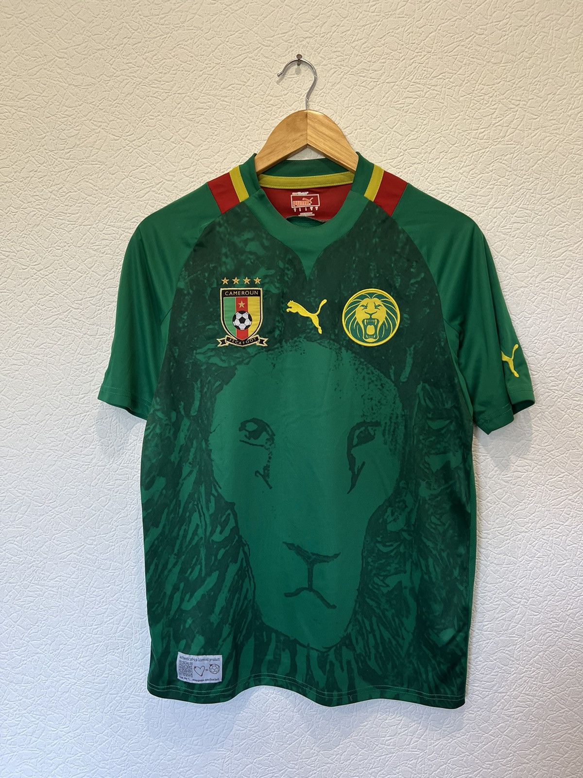 Puma Puma Cameroon 2012 Home Kit Soccer Jersey Lion Blokecore Size US S / EU 44-46 / 1 - 1 Thumbnail