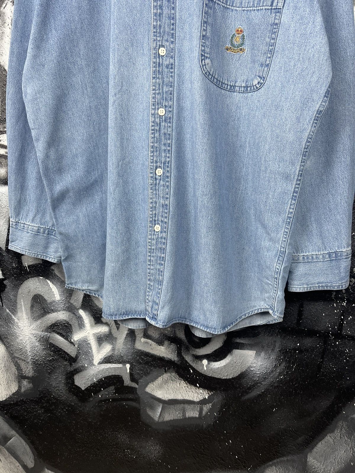 Chaps Ralph Lauren Vintage Ralph Lauren CHAPS Denim Shirt Button-Down Men’s XL Size US L / EU 52-54 / 3 - 4 Thumbnail