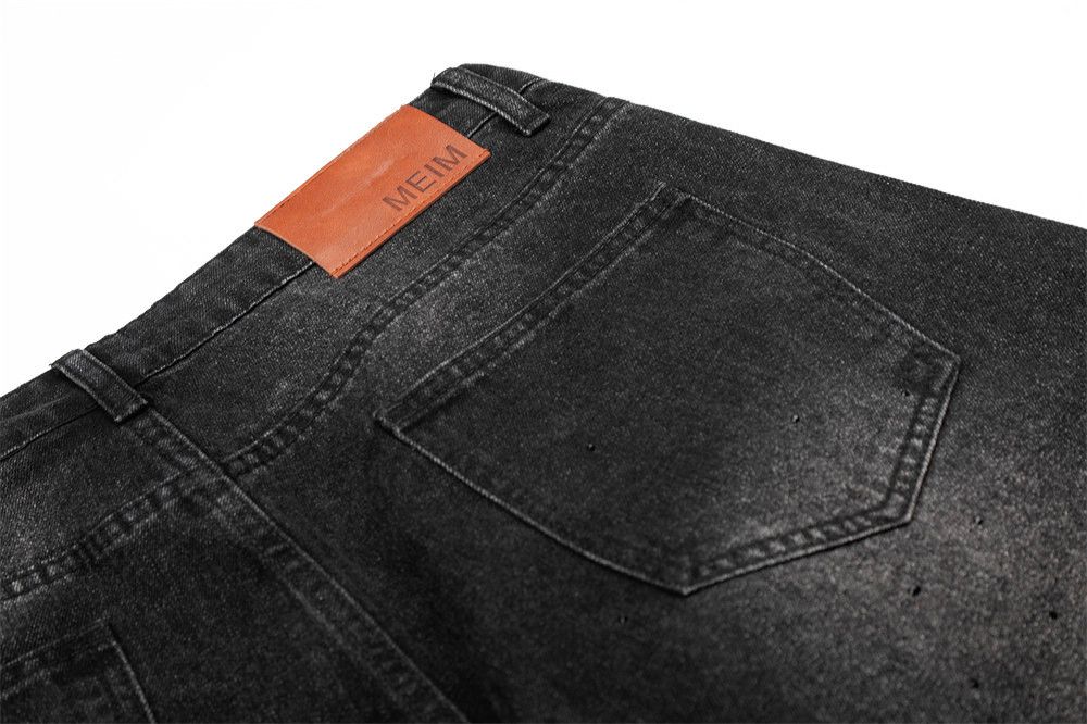 Vintage Men's High-Street Washed Loose Distressed "Scythe-Cut" Jeans Size US 32 / EU 48 - 4 Thumbnail