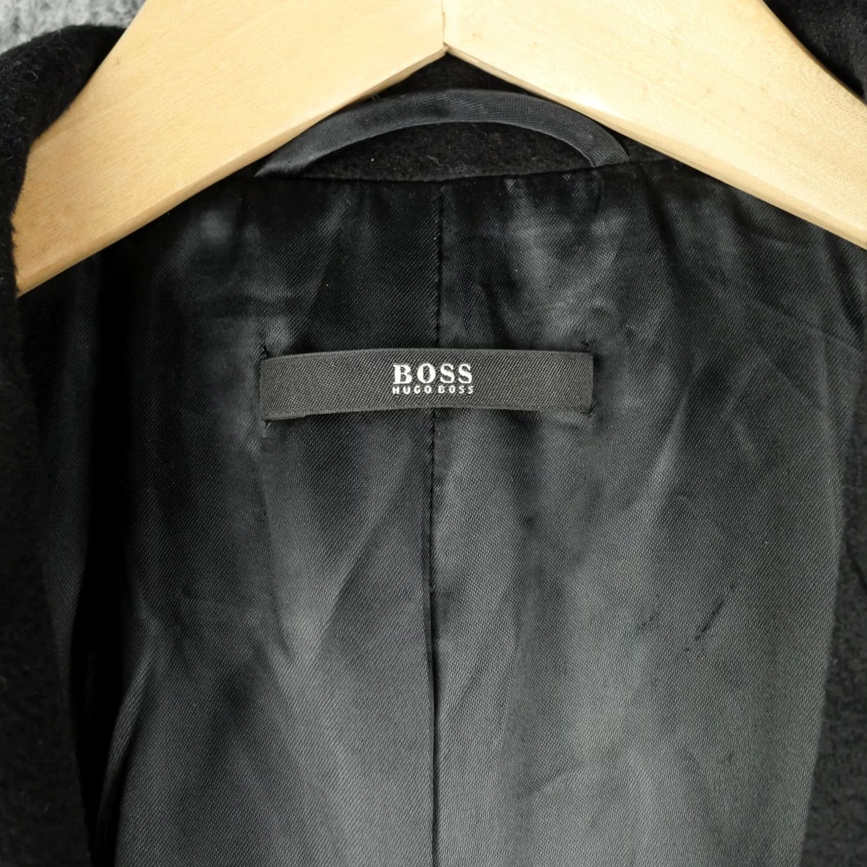 Hugo Boss Hugo Boss Coat Womens 6 Black Claira Belted Long Virgin Wool Overcoat Jacket Size M / US 6-8 / IT 42-44 - 4 Thumbnail