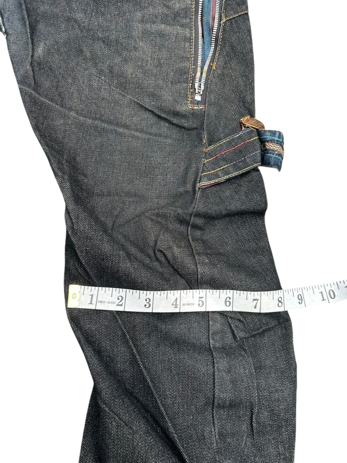 Japanese Brand × Kapital × Vintage Double Waist Japanese Punk Bondage Denim Jeans Size US 31 - 19 Thumbnail