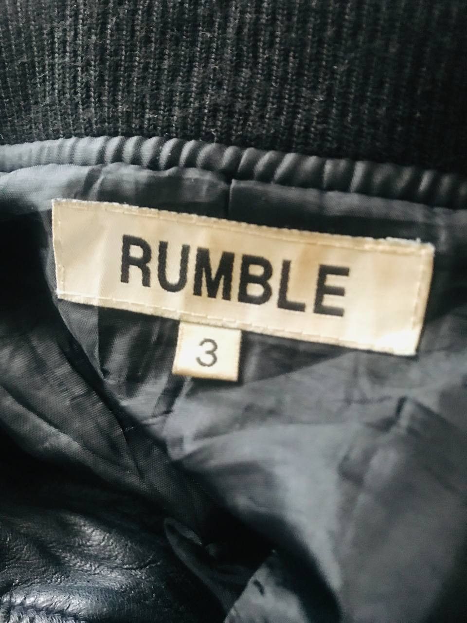 Japanese Brand Rumble Sheep Leather Jacket Riri Zipper Size US S / EU 44-46 / 1 - 5 Thumbnail