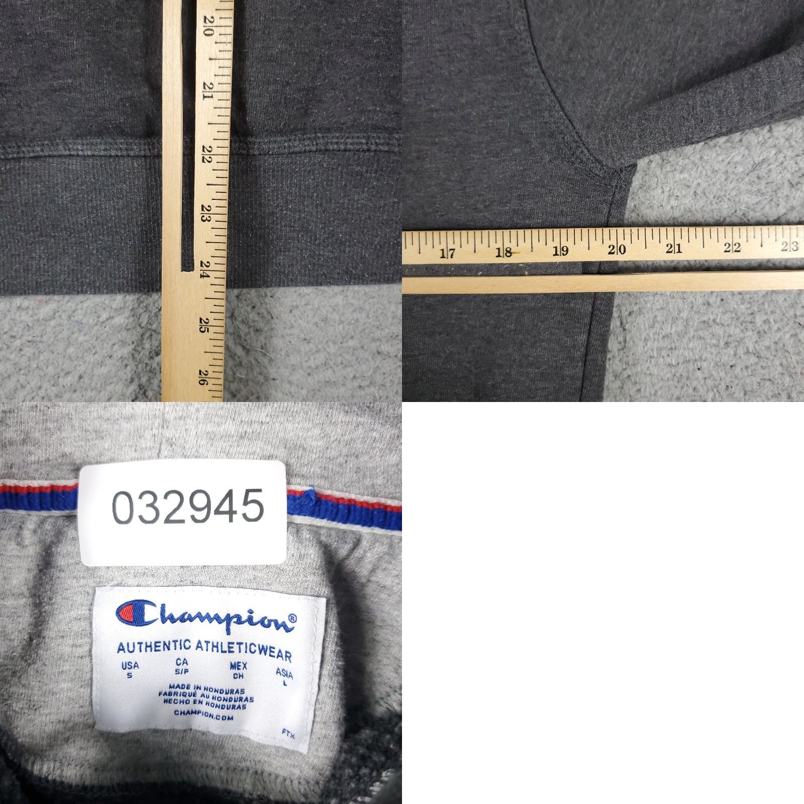 Champion Vintage Champion Men's Hoodie Pullover Sweatshirt Small Gray Fleece Logo Casual Winter Size US S / EU 44-46 / 1 - 8 Thumbnail