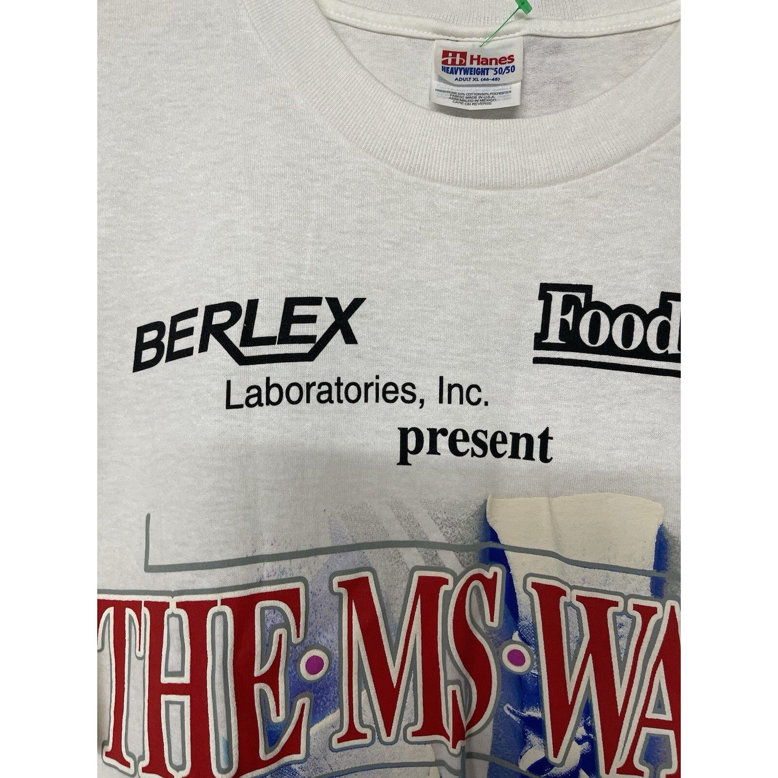 Fruit Of The Loom VTG 1997 MS WALK MULTIPLE SCLEROSIS T-SHIRT FLEET BANK SINGL Size US XL / EU 56 / 4 - 7 Thumbnail