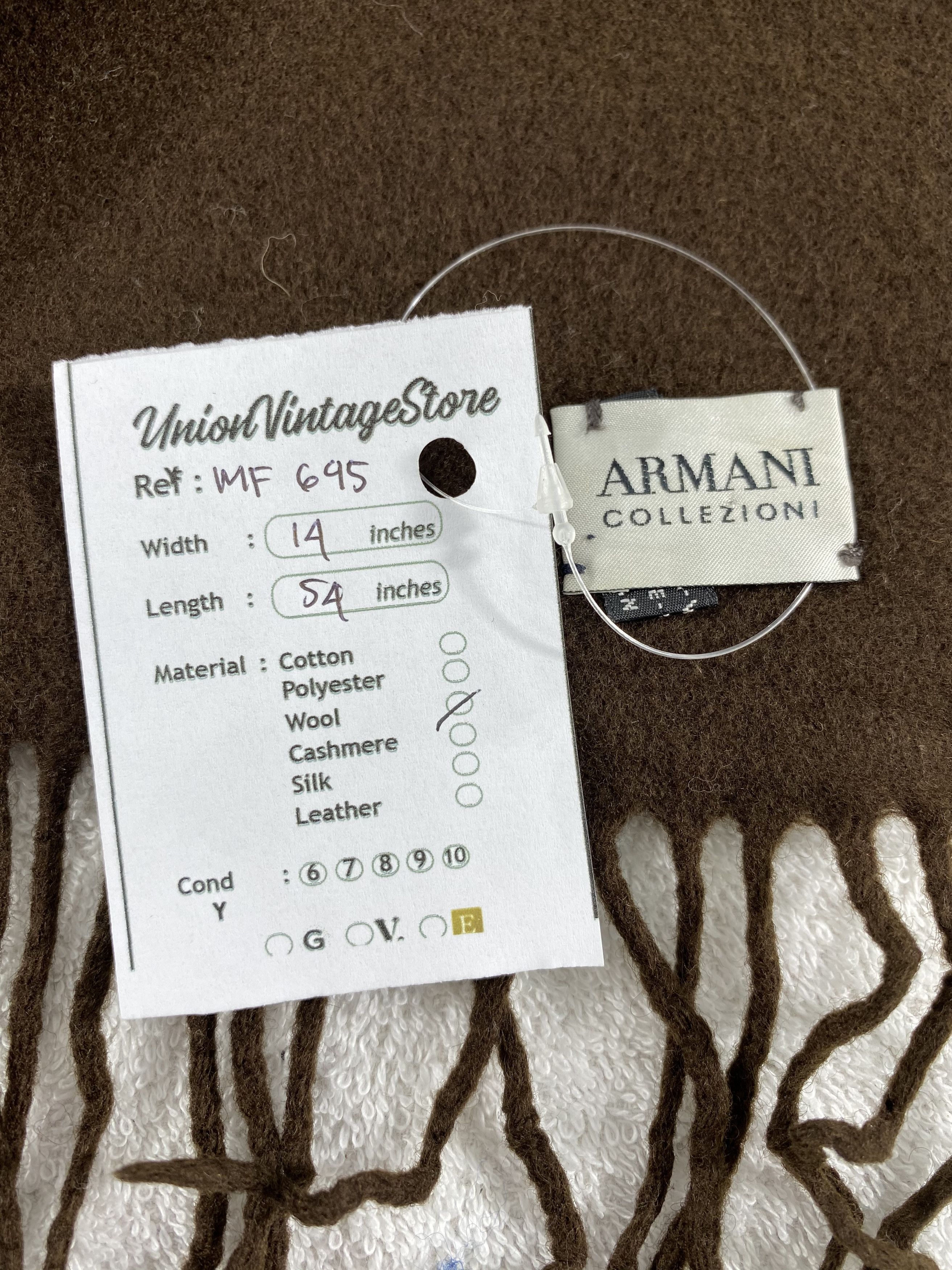 Armani Collezioni Vintage Armani Collezioni Scarf/Muffler/Neckwear MF695 Size ONE SIZE - 5 Thumbnail