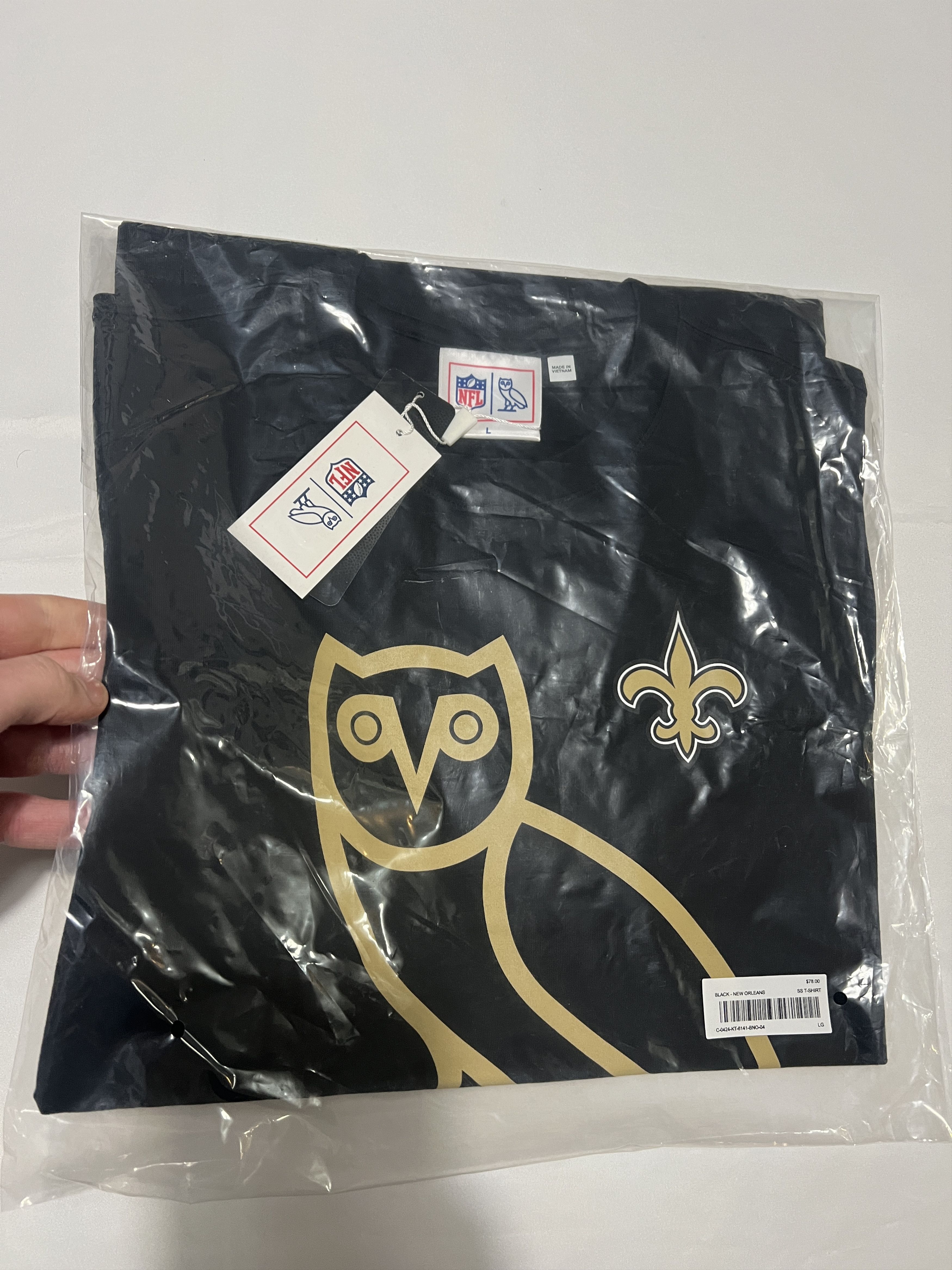 Drake OVO x NFL NEW ORLEANS SAINTS OG OWL T-SHIRT TEE Size US L / EU 52-54 / 3 - 1 Thumbnail