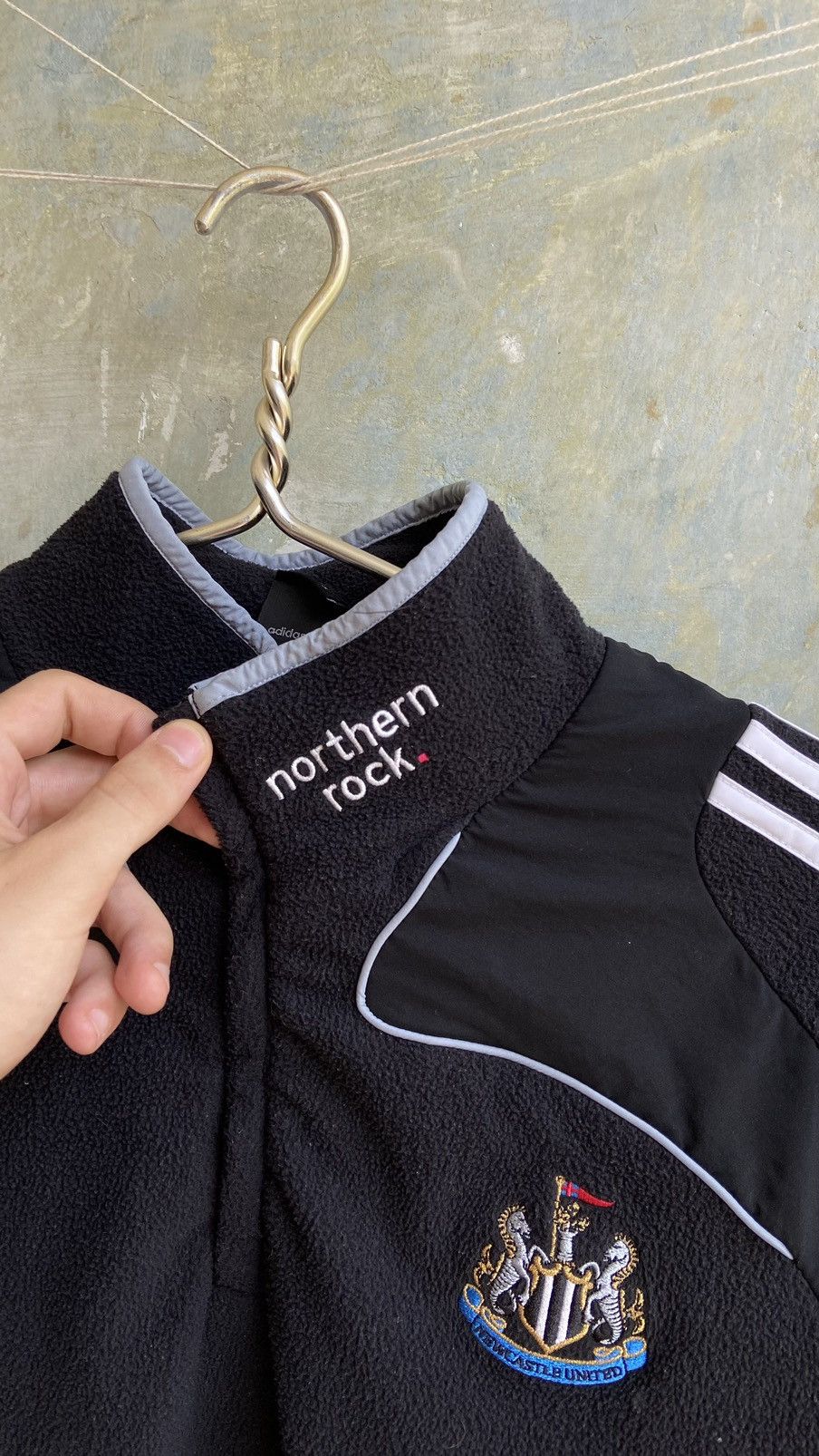 Adidas × Vintage Vintage Adidas Newcastle United Fleece Sweater Size US L / EU 52-54 / 3 - 10 Thumbnail