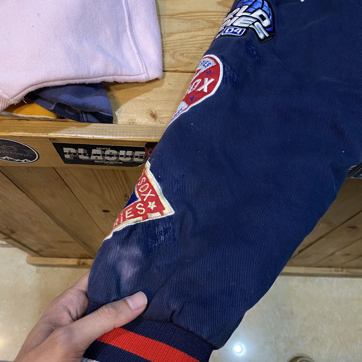 MLB × Vintage Vintage Y2K Boston Red Sox World Series Champ Varsity Jacket Size US M / EU 48-50 / 2 - 15 Thumbnail