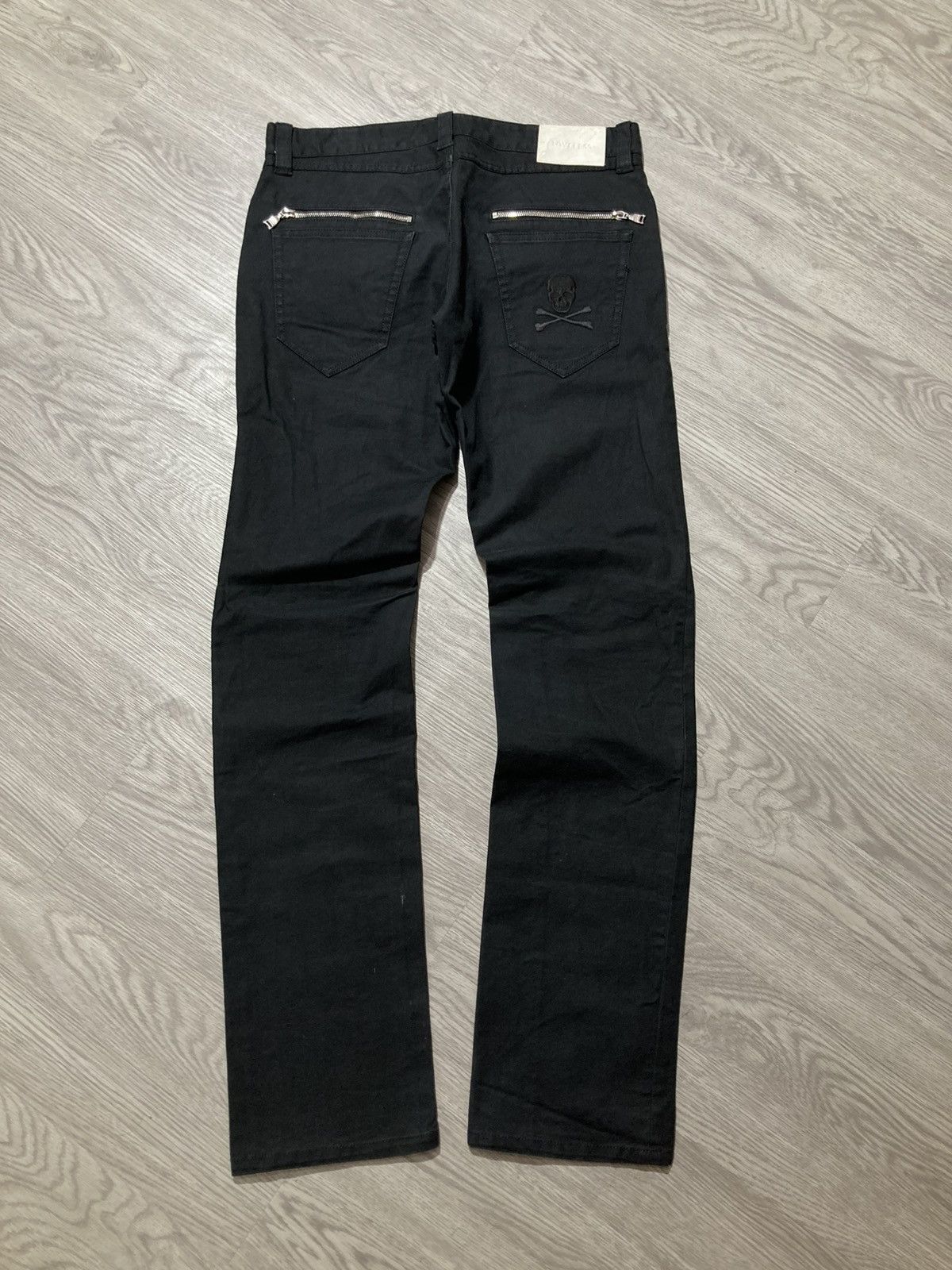 20471120 2000s Loveless Skull Patch Logo Punk Gothic Vkei Style Pants Size US 32 / EU 48 - 1 Thumbnail