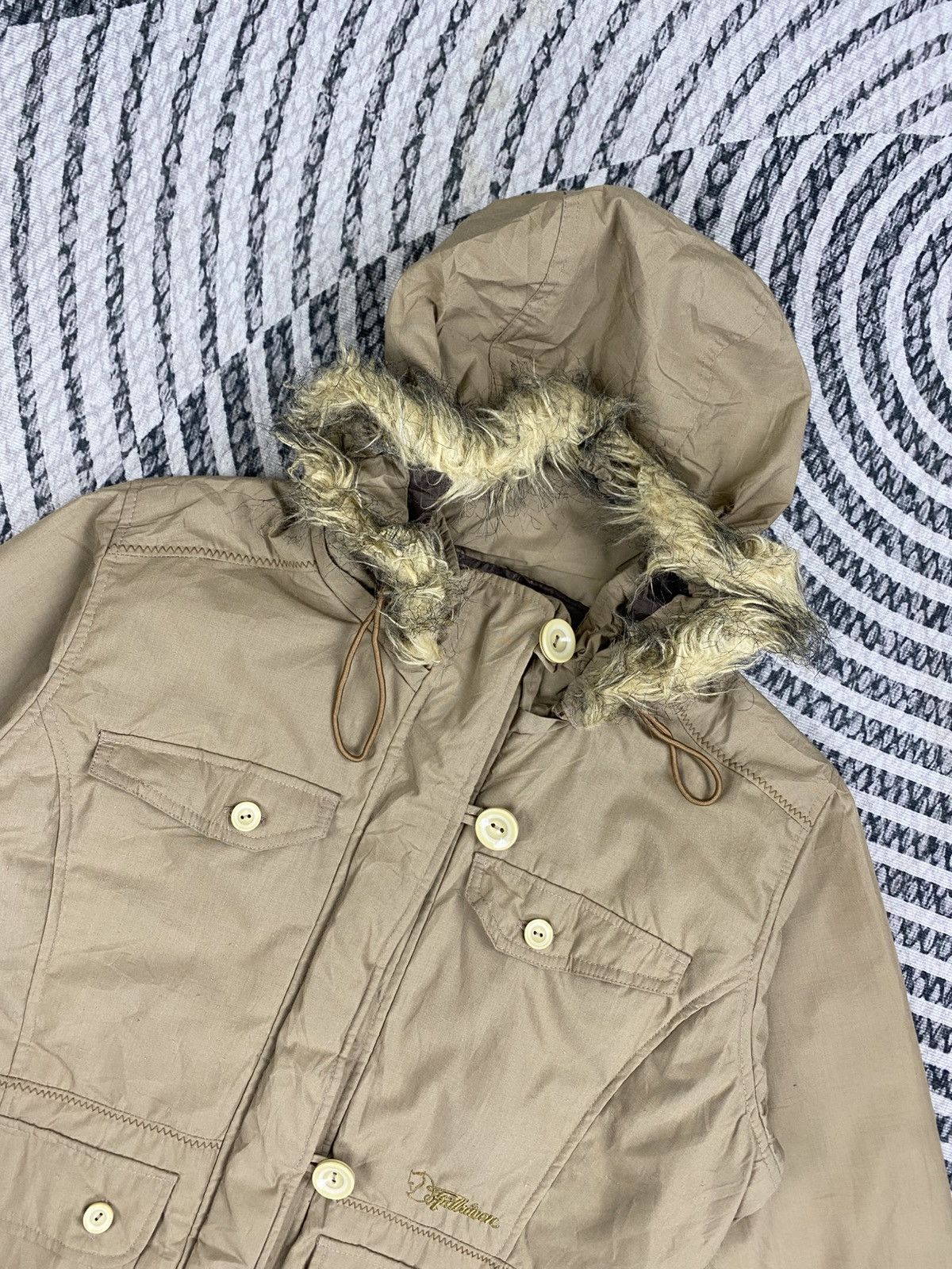 Fjallraven Vintage Fjall Raven Faux Fur Trim Hooded Jacket Size M / US 6-8 / IT 42-44 - 8 Thumbnail