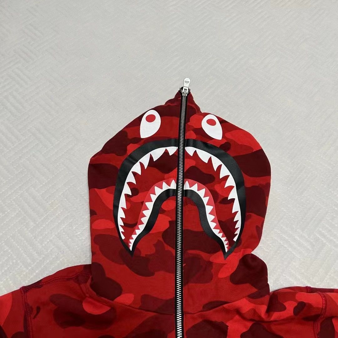 Bape CAMO UNIVERSE SHARK FULL ZIP HOODIE Size US M / EU 48-50 / 2 - 3 Thumbnail