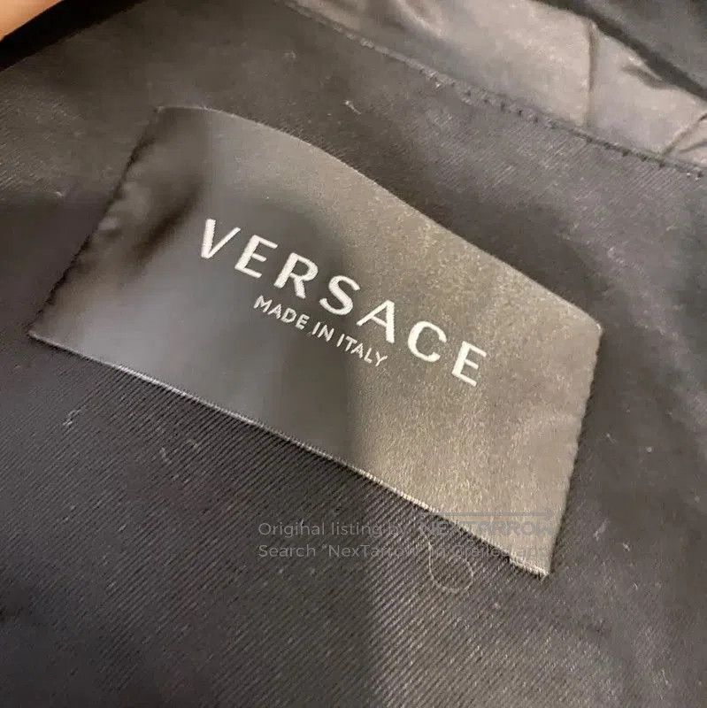 Versace Versace Black Polyester Men's Jacket . Size US M / EU 48-50 / 2 - 3 Thumbnail