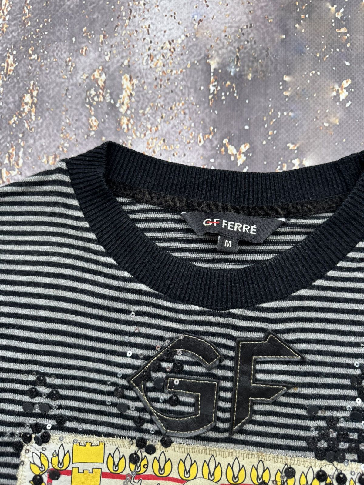GF Ferre × Vintage GF Ferre Vintage Striped Long Sleeve Size M / US 6-8 / IT 42-44 - 5 Thumbnail