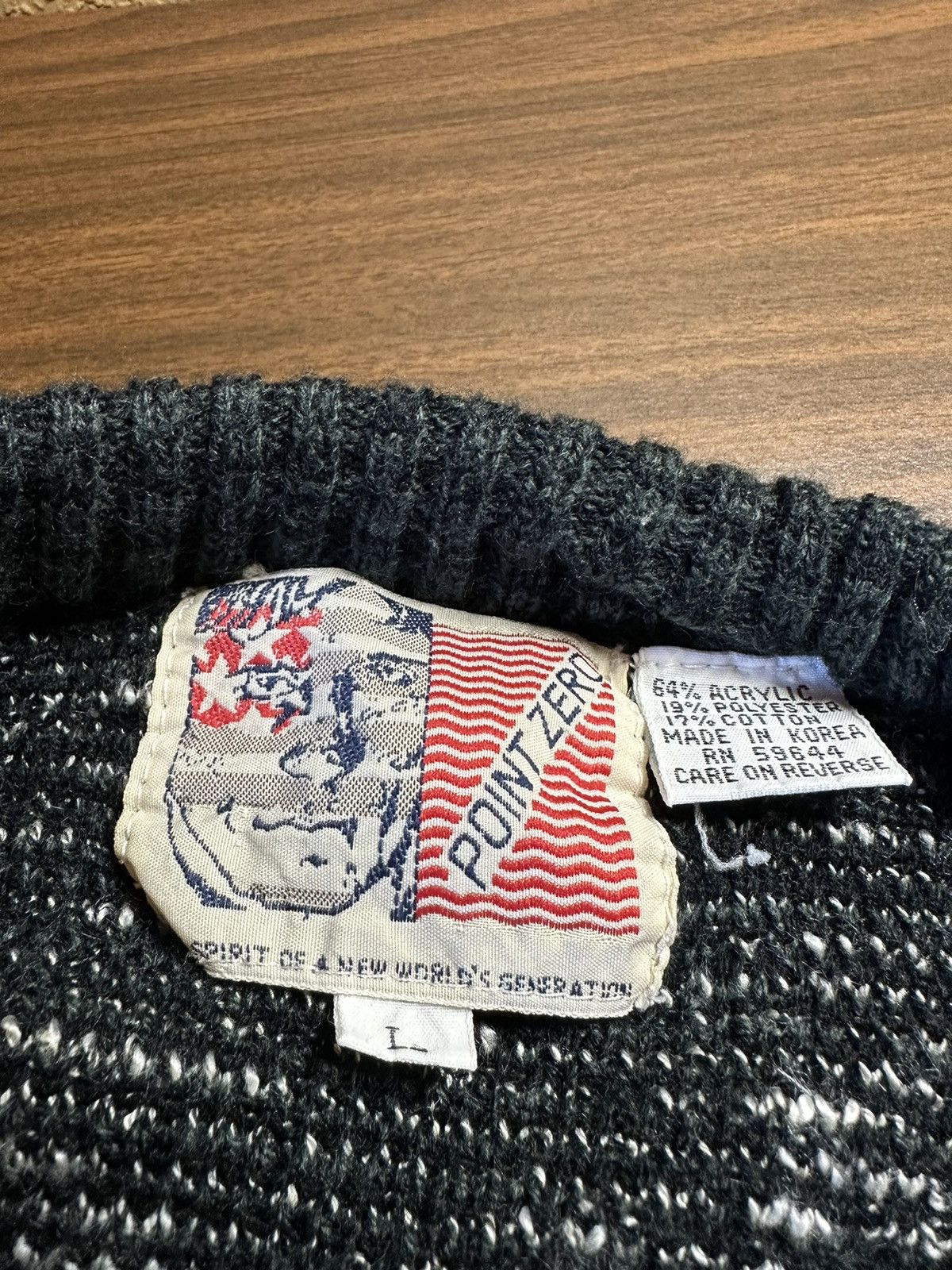 Point Zero × Vintage Vintage 90s Coogi Style Knit Sweater Large Grunge Size US L / EU 52-54 / 3 - 5 Thumbnail