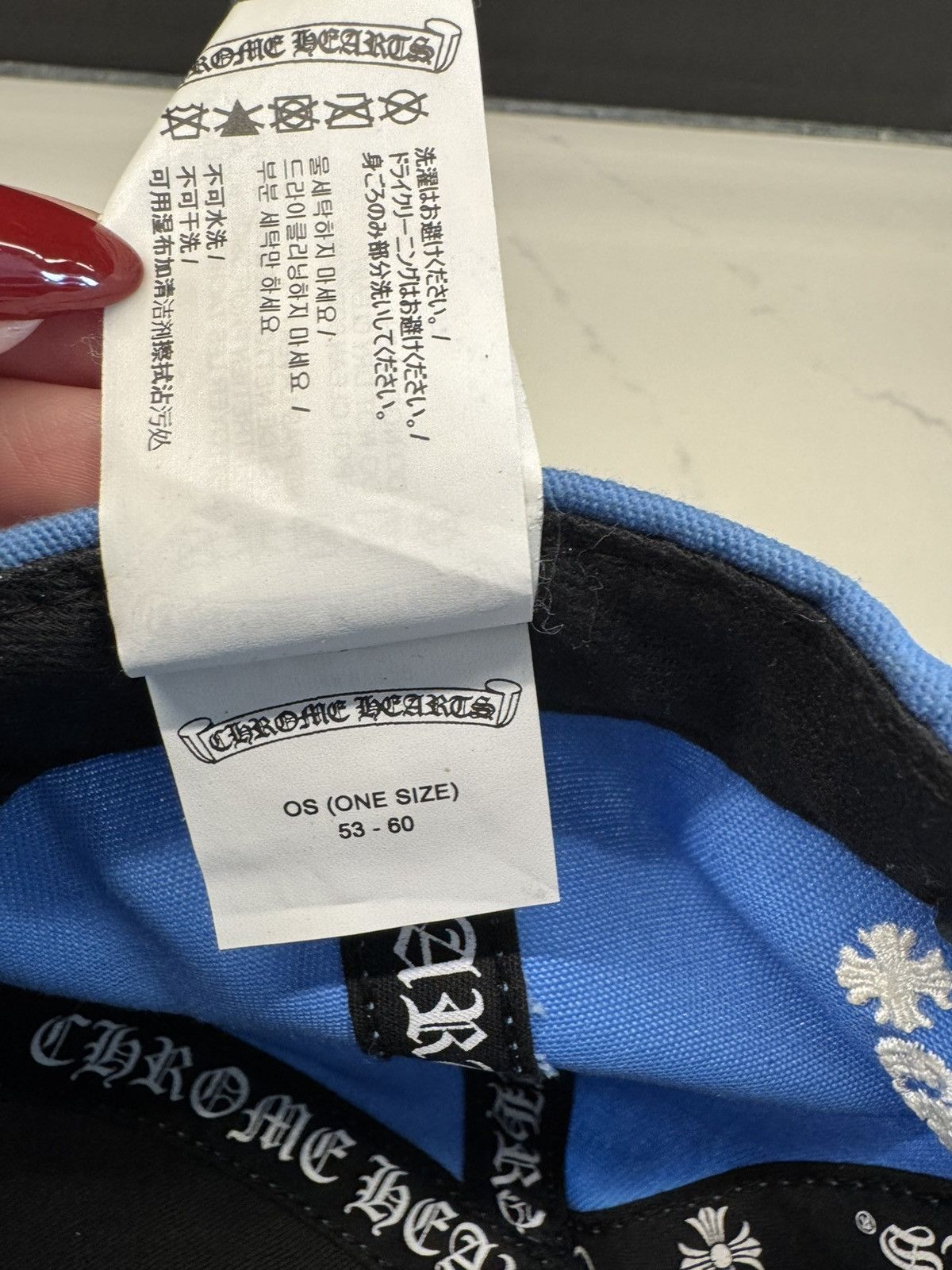 Chrome Hearts Chrome Hearts Baby Blue Cap – Authentic CH Logo Hat Size ONE SIZE - 13 Thumbnail