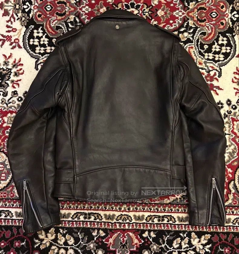 Schott Schott 618, cable-stayed leather coat, heavy cowhide Size US XXS / EU 40 - 6 Thumbnail
