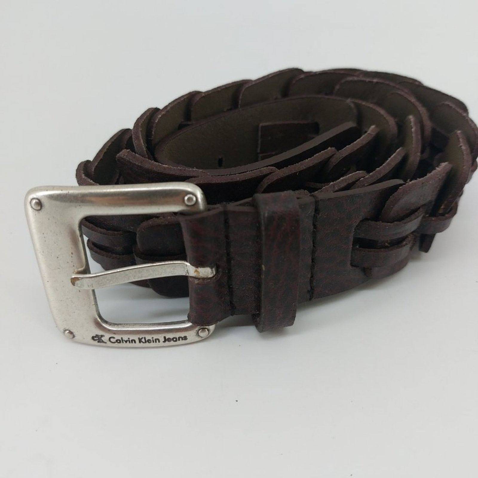 Calvin Klein CK Calvin Klein Jeans Chain Link Brown Maroon Size Small Size ONE SIZE - 11 Thumbnail