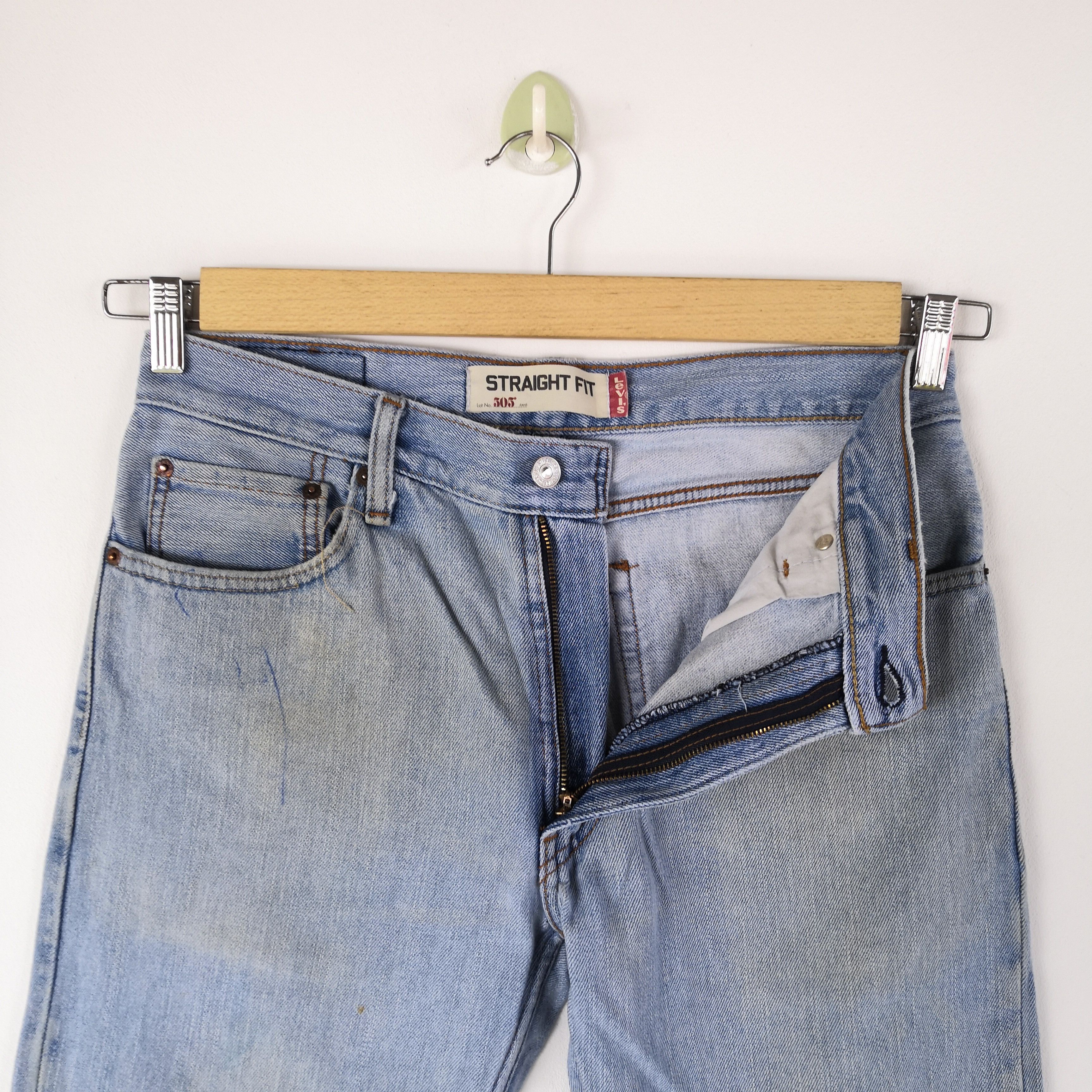 Levi's Vintage Y2K Levis 505 Light Wash Denim Levi's Faded Jeans Size US 32 / EU 48 - 5 Thumbnail