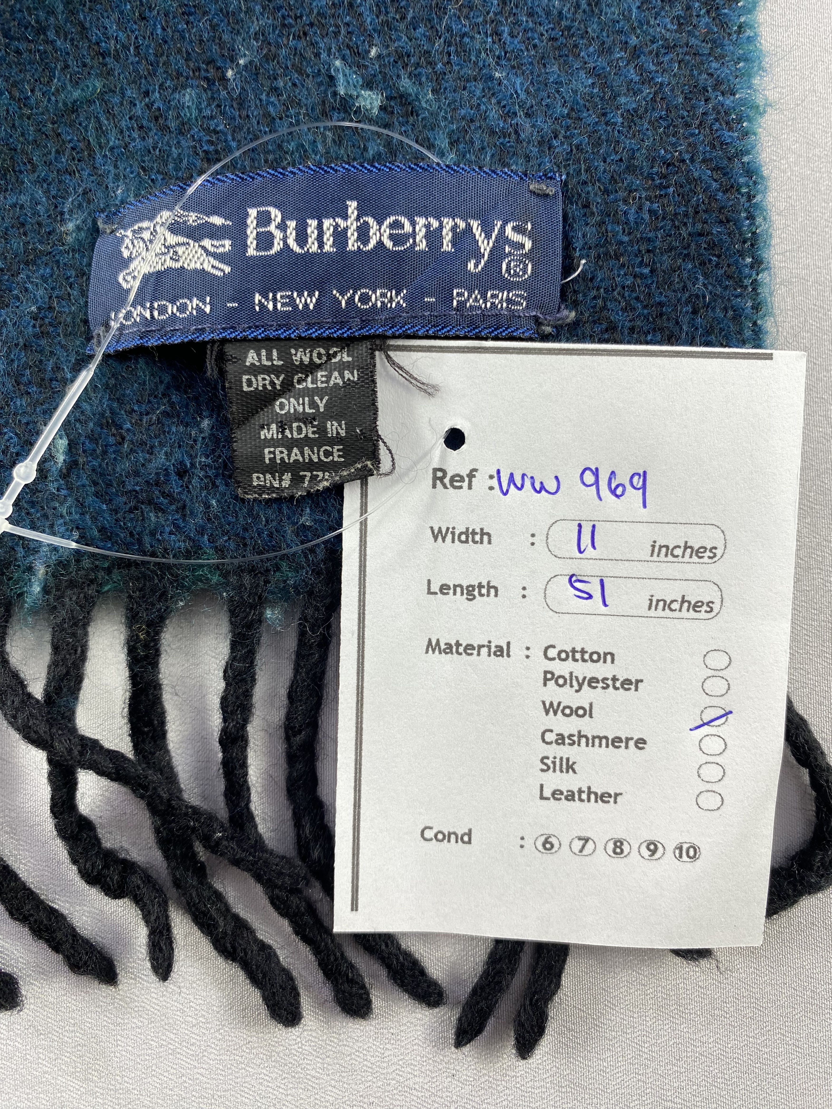 Burberry × Vintage Burberry Scarf / Muffler / Neckwear - WW969 Size ONE SIZE - 5 Thumbnail