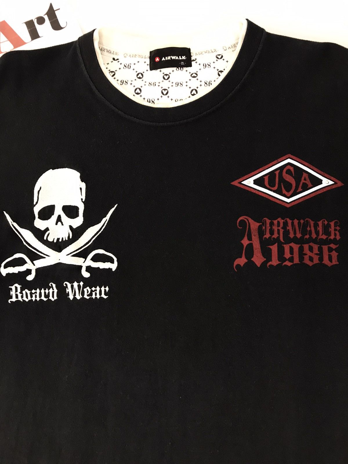 Airwalk × Vintage Vintage Airwalk 1986 Big Logo Skull Long Sleeve Shirt Size US XL / EU 56 / 4 - 4 Thumbnail