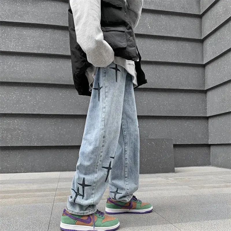 Japanese Brand Retro loose high street wide leg jeans Size US 32 / EU 48 - 1 Thumbnail