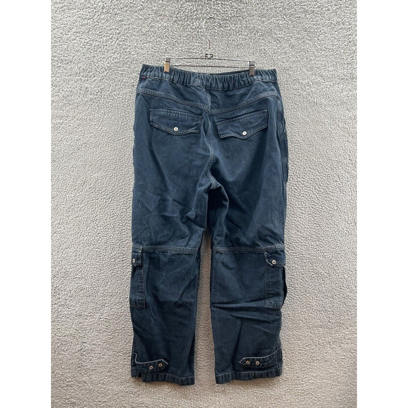 Free People Free People Marx Slouchy Cargo Jeans Baggy Black Pants Sz 31 Size 31" - 2 Thumbnail