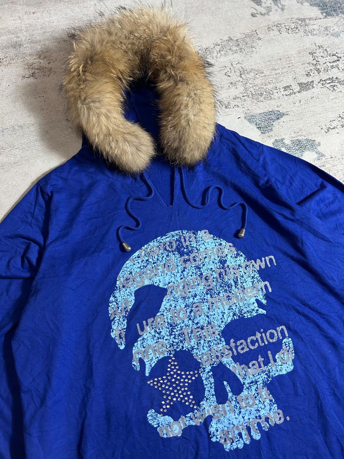 If Six Was Nine JapanPoem Skull LGB IfSixWasNine Style Faux Fur Zip Hoodie Size US L / EU 52-54 / 3 - 4 Thumbnail