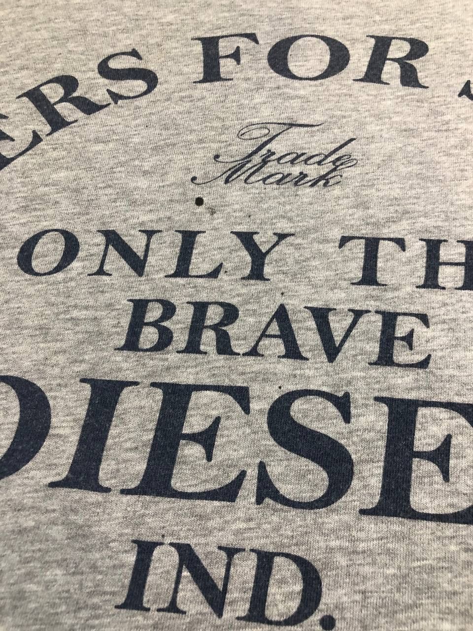 Diesel Gray T-Shirt Big print Diesel Y2K Streetwear Size US M / EU 48-50 / 2 - 8 Thumbnail