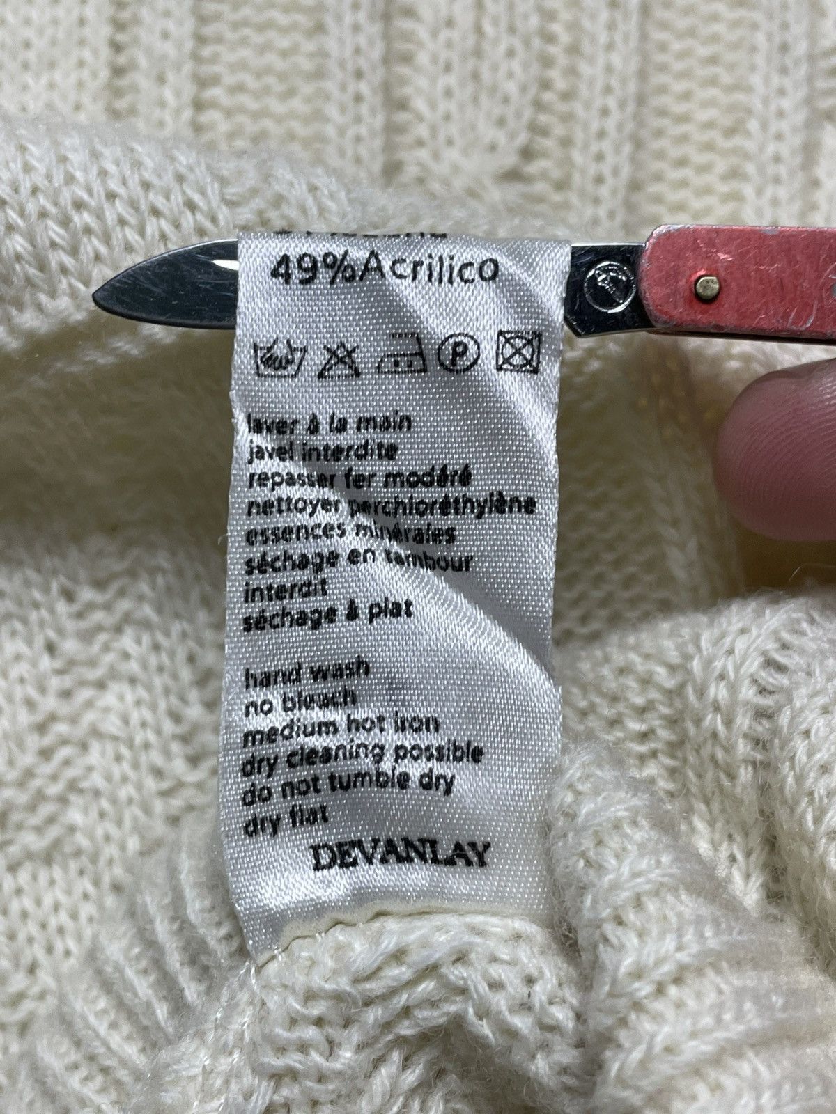 Lacoste vintage lacoste knitwear beige sweater knit cable y2k 90s Size US XL / EU 56 / 4 - 6 Thumbnail