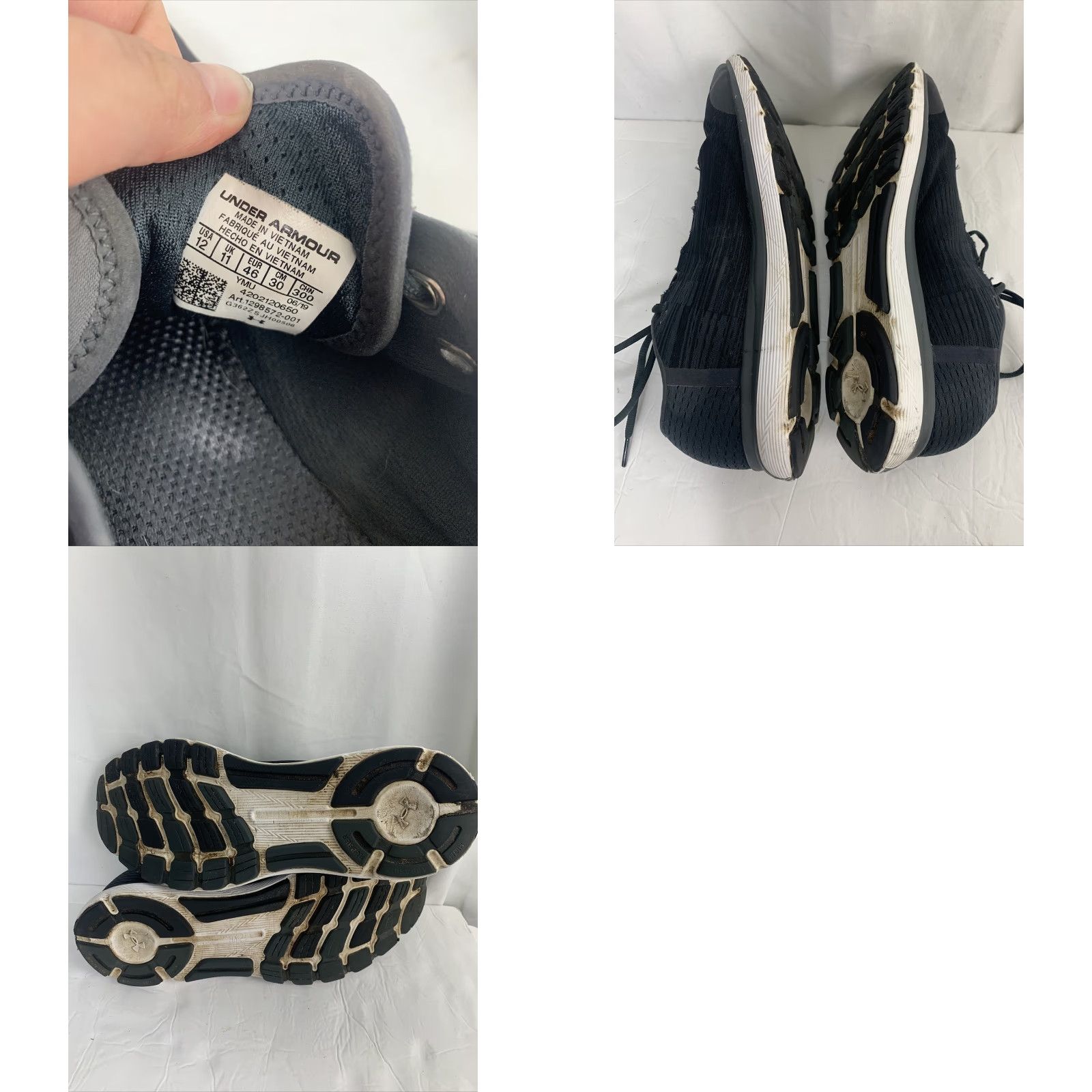 Under Armour VINTAGE Under Armour Speedform Velociti Black Graphic Mens Running Trainer 1298572 Sz 12 Size US 11 / EU 44 - 9 Thumbnail