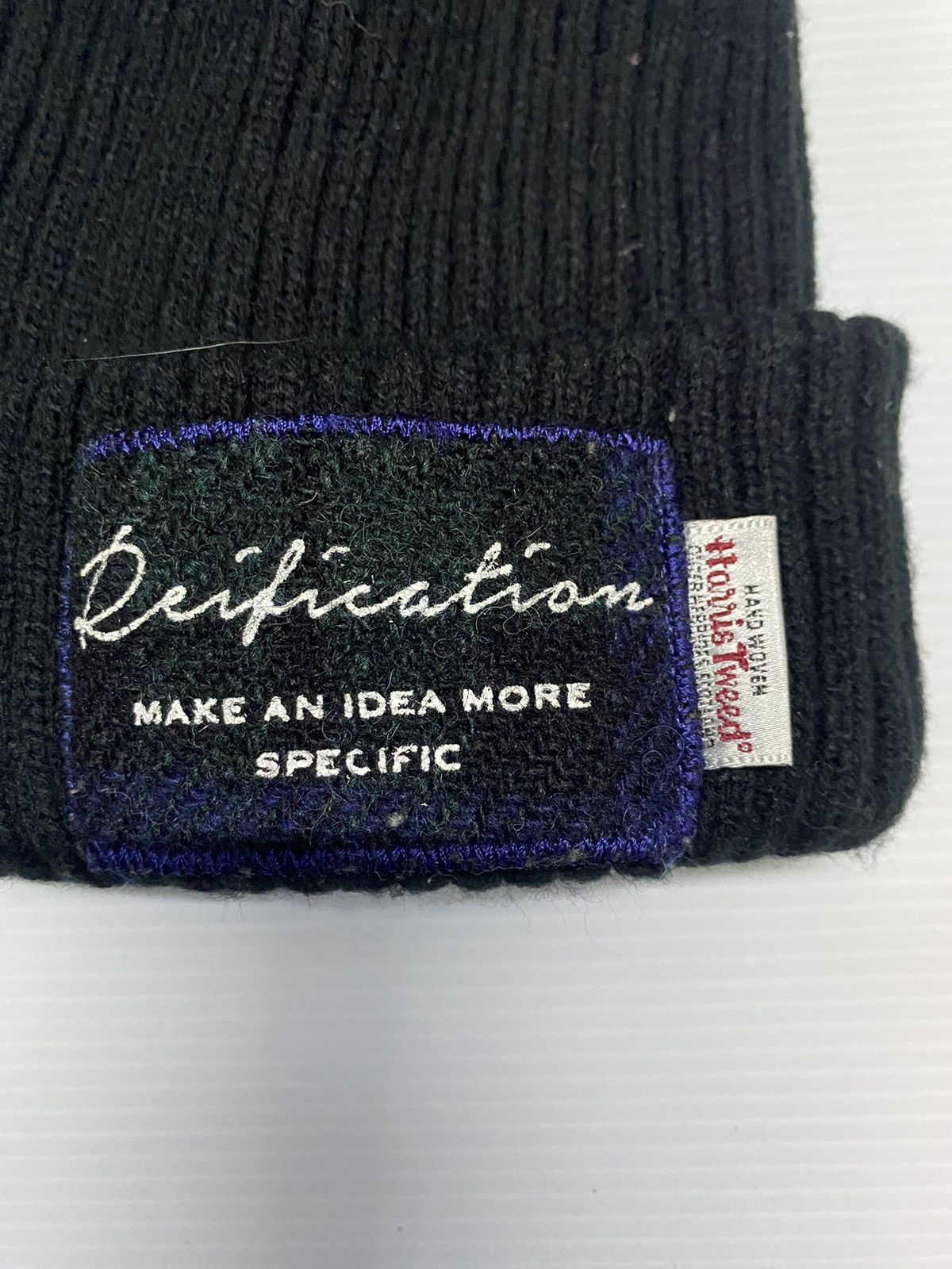 Harris Tweed Harris Tweed Hand Woven Knitted Beanie Hat Size ONE SIZE - 2 Thumbnail