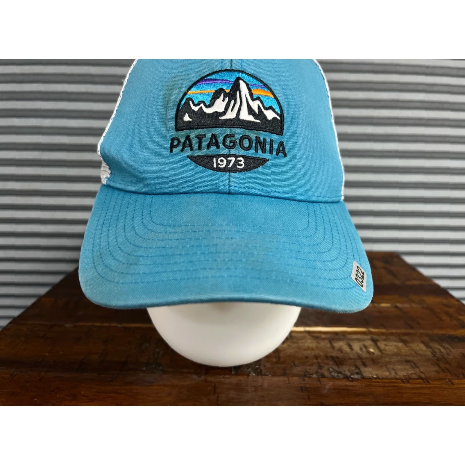 Patagonia VINTAGE Patagonia Hat Cap Snap Back Adult Blue Cotton Polyester Trucker Size ONE SIZE - 3 Thumbnail