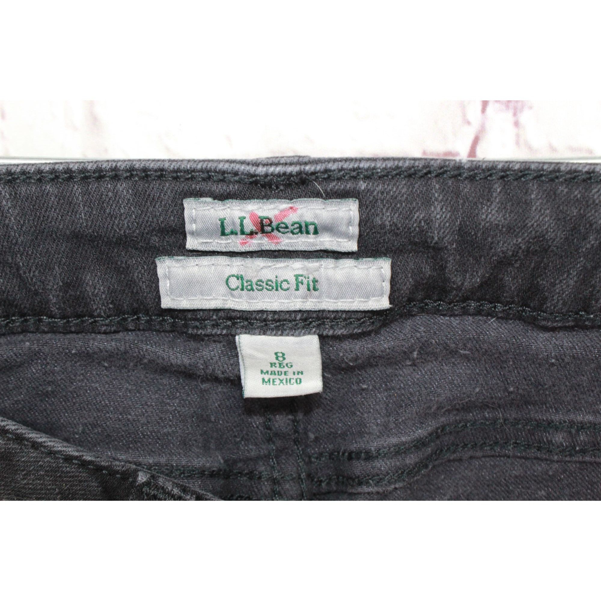 L.L. Bean LL Bean True Shape Jeans High Rise Straight Leg Faded Size 28" / US 6 / IT 42 - 7 Thumbnail