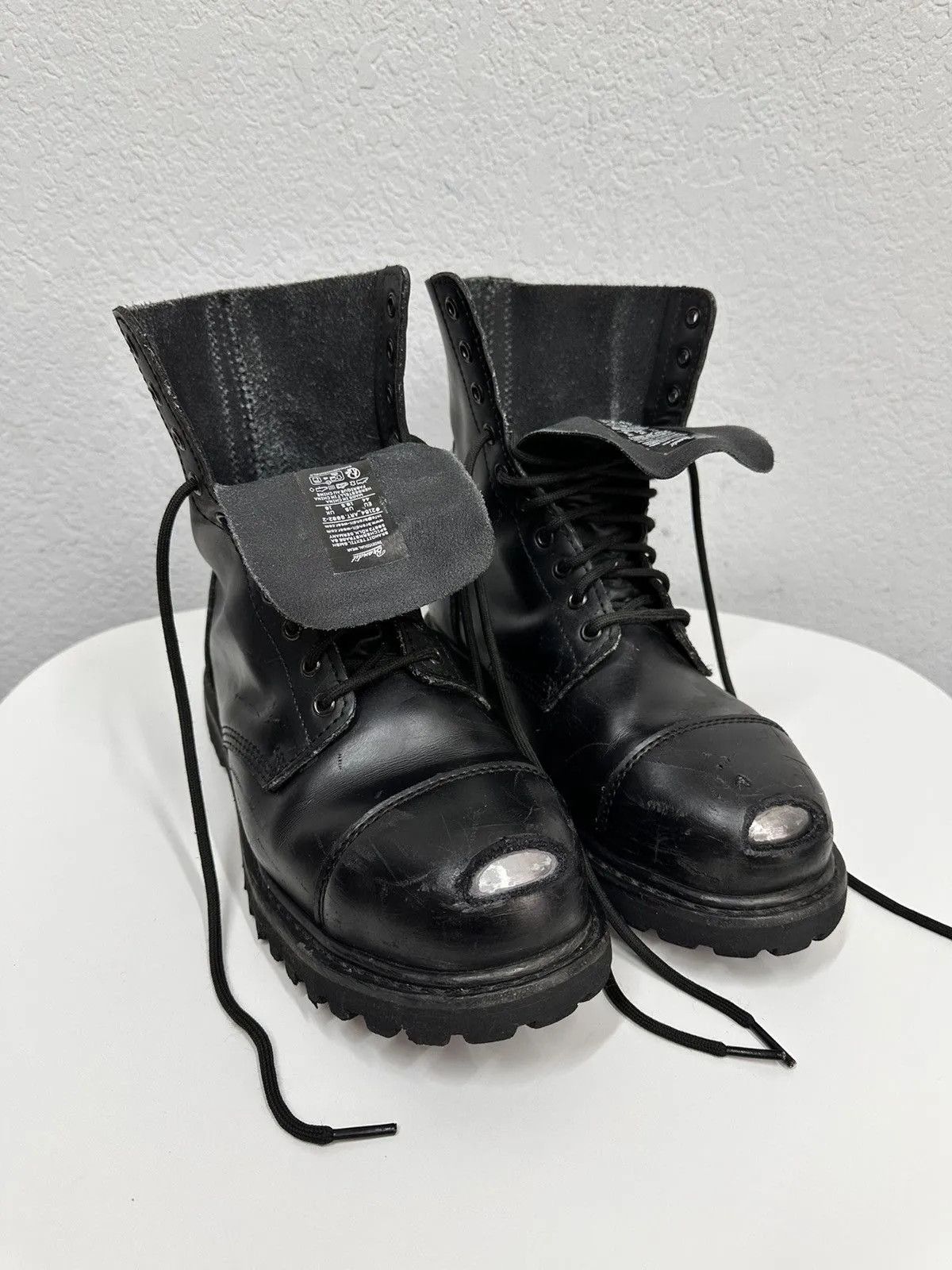 Raf Simons Vintage Leather Boots Avantgarde Rick Owens Style AS 98 Rare Size US 11 / EU 44 - 1 Thumbnail