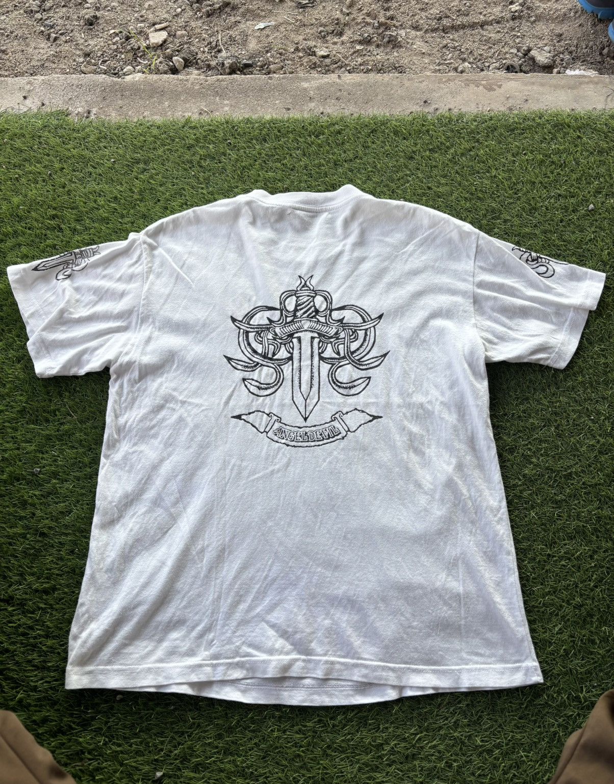 Vintage Angel Devil Tshirt Size US L / EU 52-54 / 3 - 1 Thumbnail