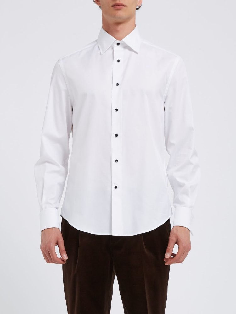 Brunello Cucinelli o1w1db10924 Men'S Shirt in Open White Size US XL / EU 56 / 4 - 1 Preview