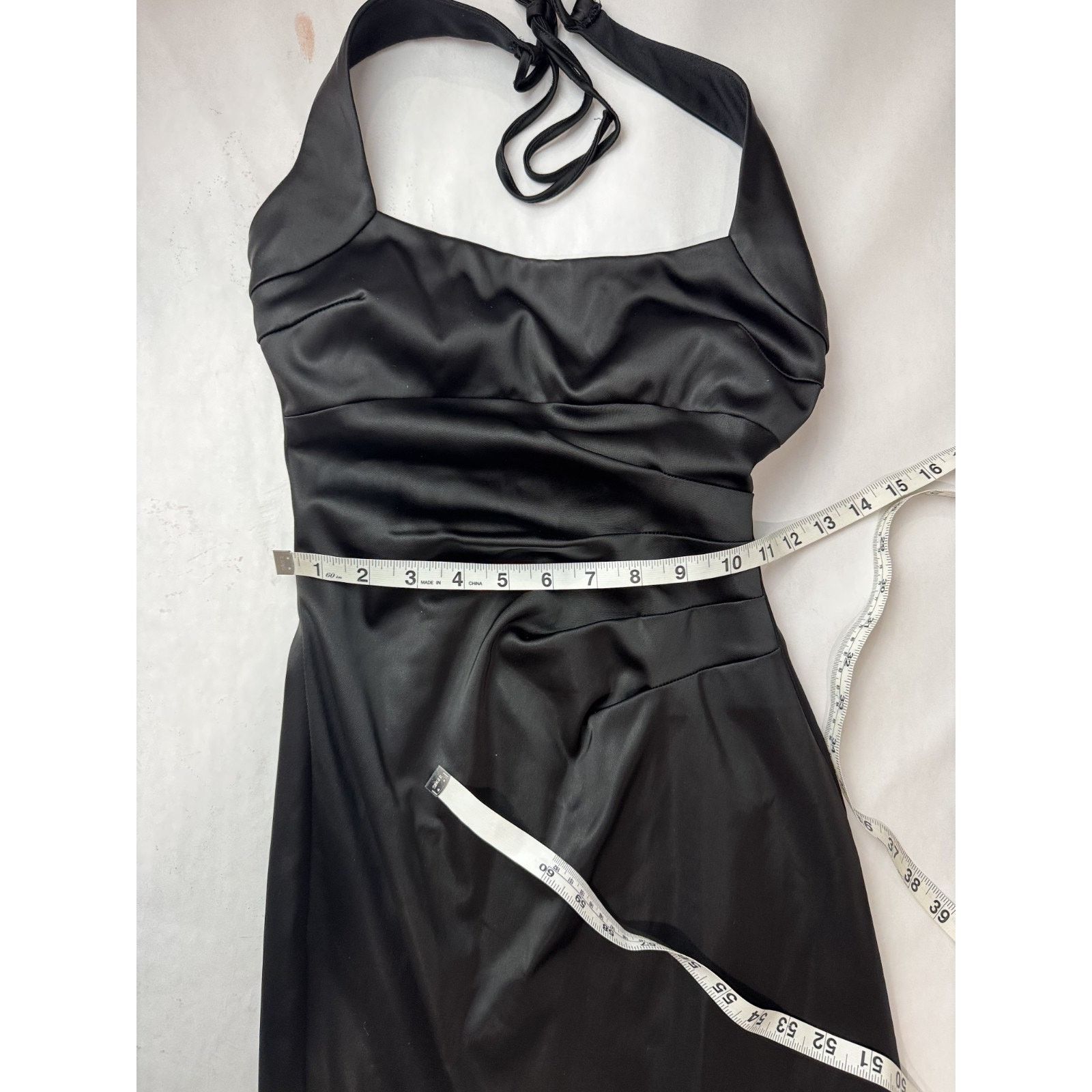 Vintage Cache Halter Dress Black Y2K Cocktail Party 2