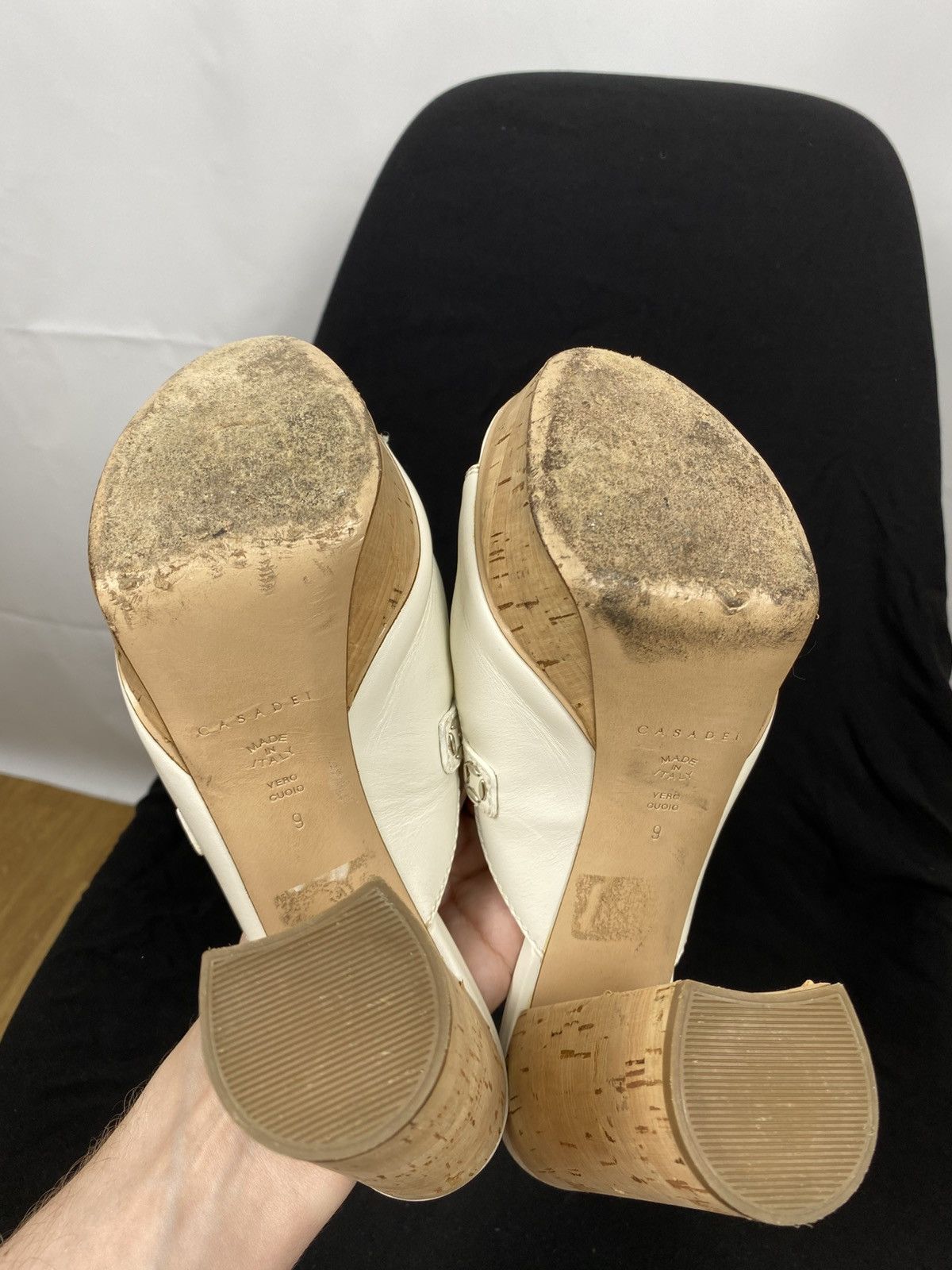 Casadei Casadei Leather Tassel Platform Slide Sandals size 39 Size US 9 / IT 39 - 10 Thumbnail