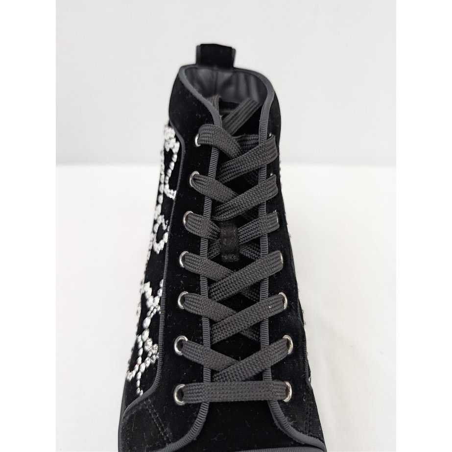 Christian Louboutin o1rshd1 Octolouis Strass Sneakers in Black/Crystal Size US 12 / EU 45 - 16 Thumbnail