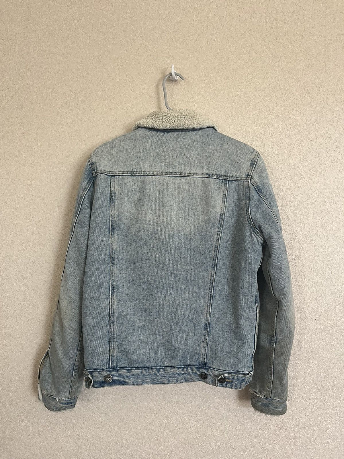 Asos ASOS DENIM SHERPA LINED JACKET Size US S / EU 44-46 / 1 - 2 Thumbnail