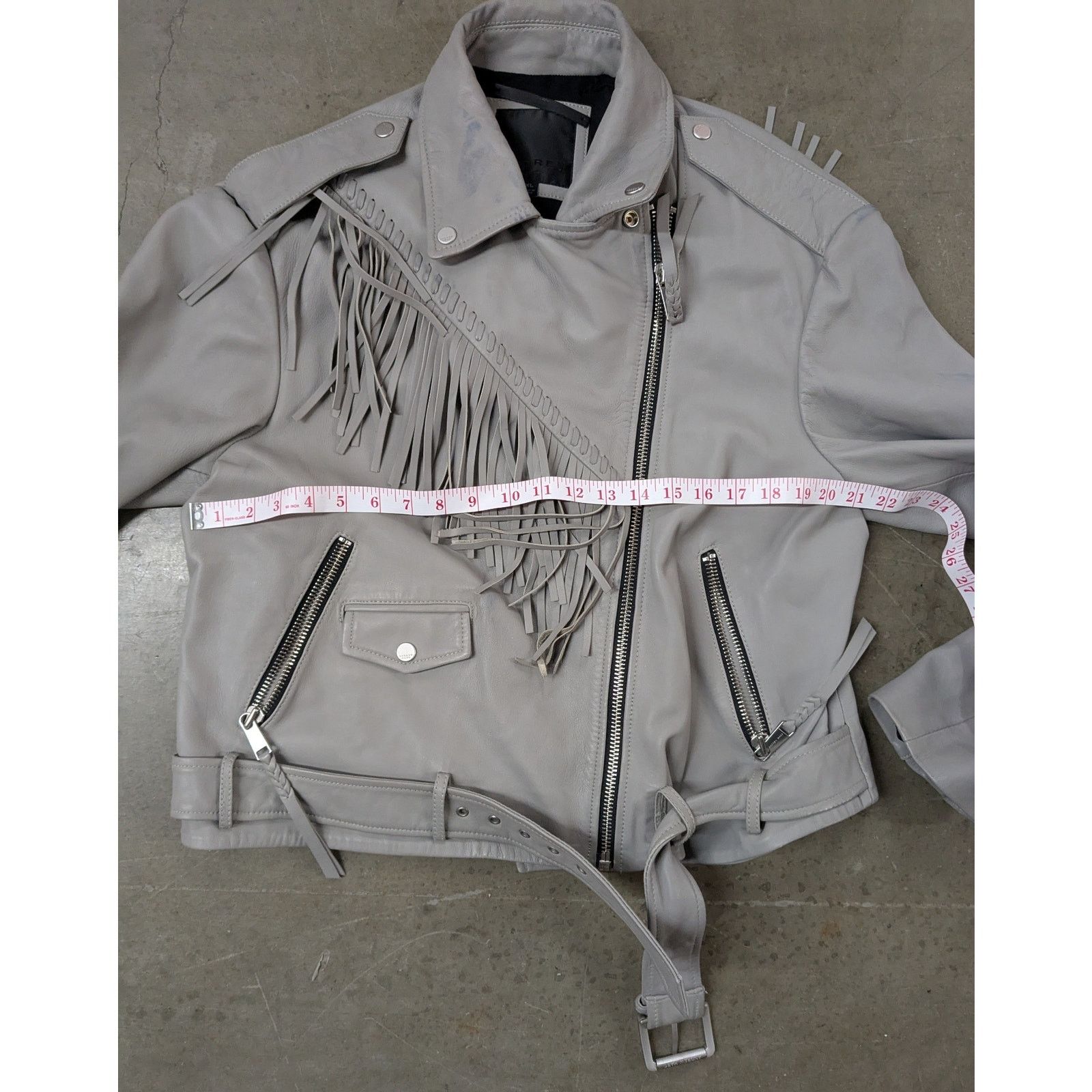 Andrew Marc Andrew Marc - Zariah/ XL /Fringe Genuine Leather Moto Jacket Size XL / US 12-14 / IT 48-50 - 14 Thumbnail