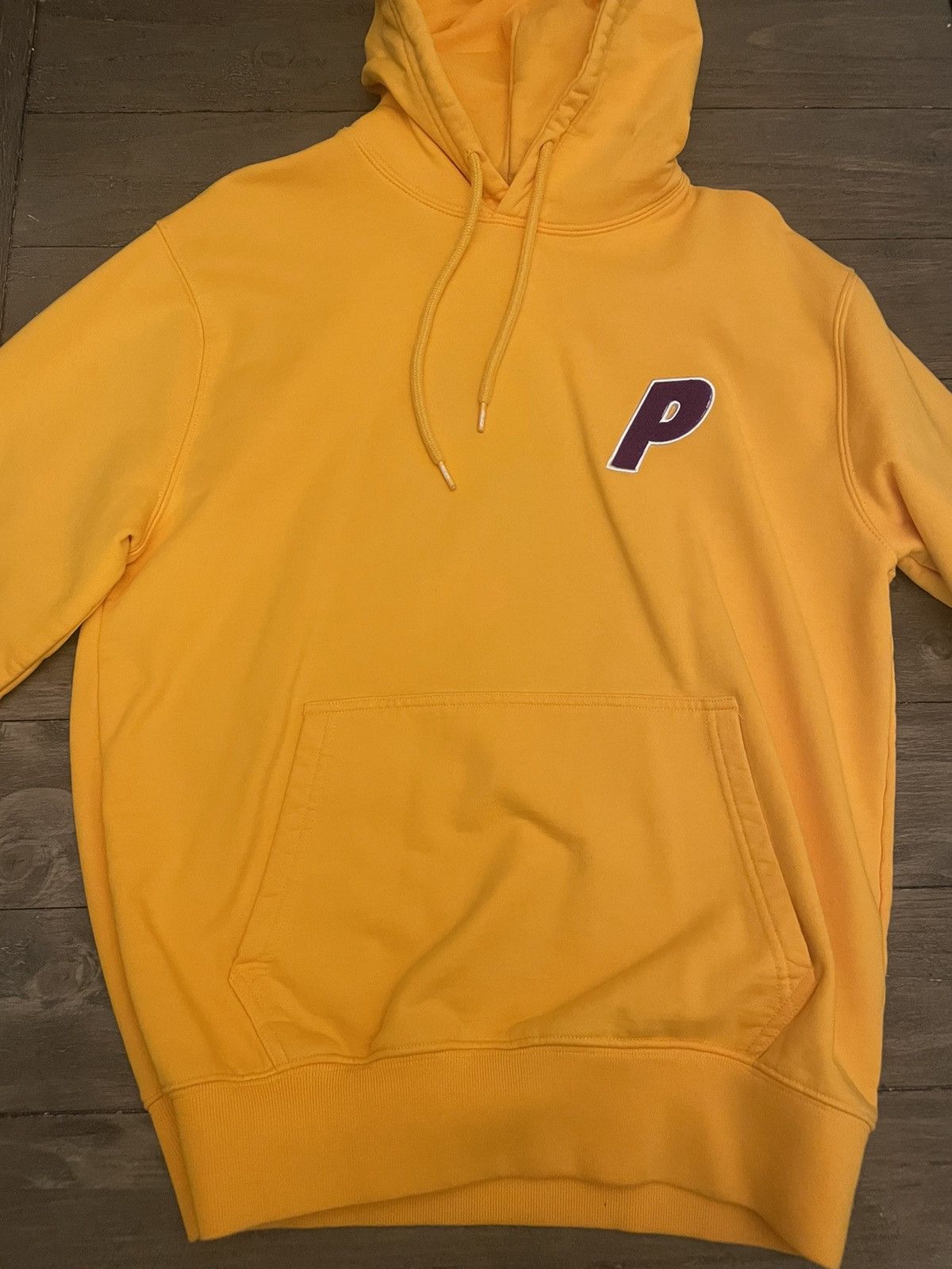 Palace PALACE TRI-CHENILLE HOOD YELLOW | Grailed
