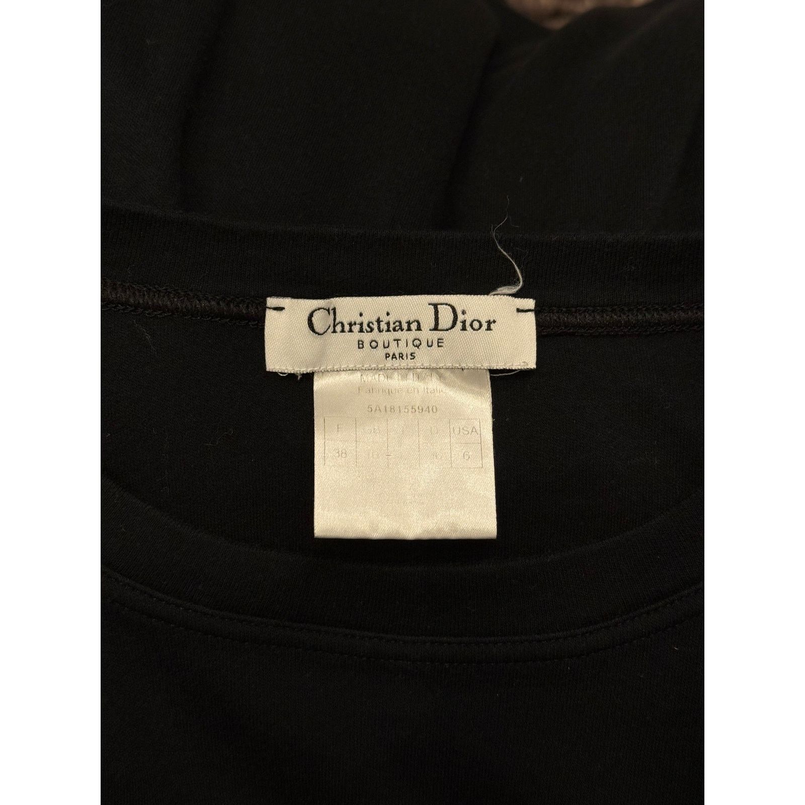 Dior 2005 Christian Dior by Galliano Swarovski logo longsleeve Size S / US 4 / IT 40 - 11 Thumbnail